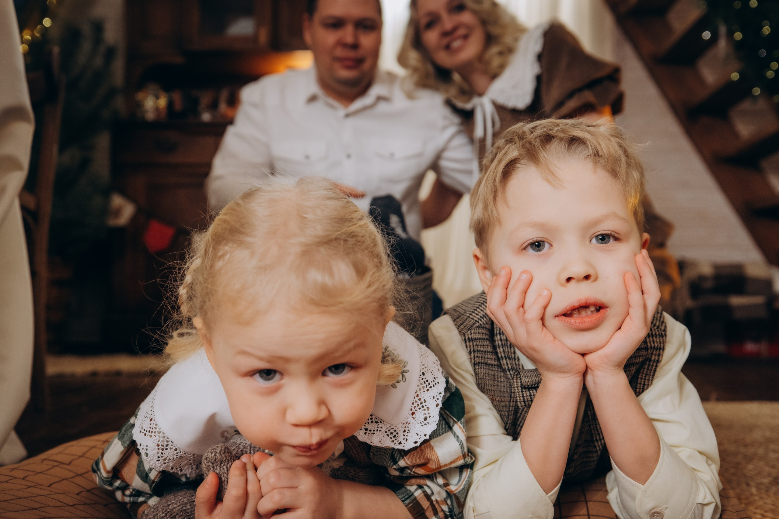 Новогодняя семейная съемка. Семейные фотограф в Одинцово и Москве. Диана Сусоева