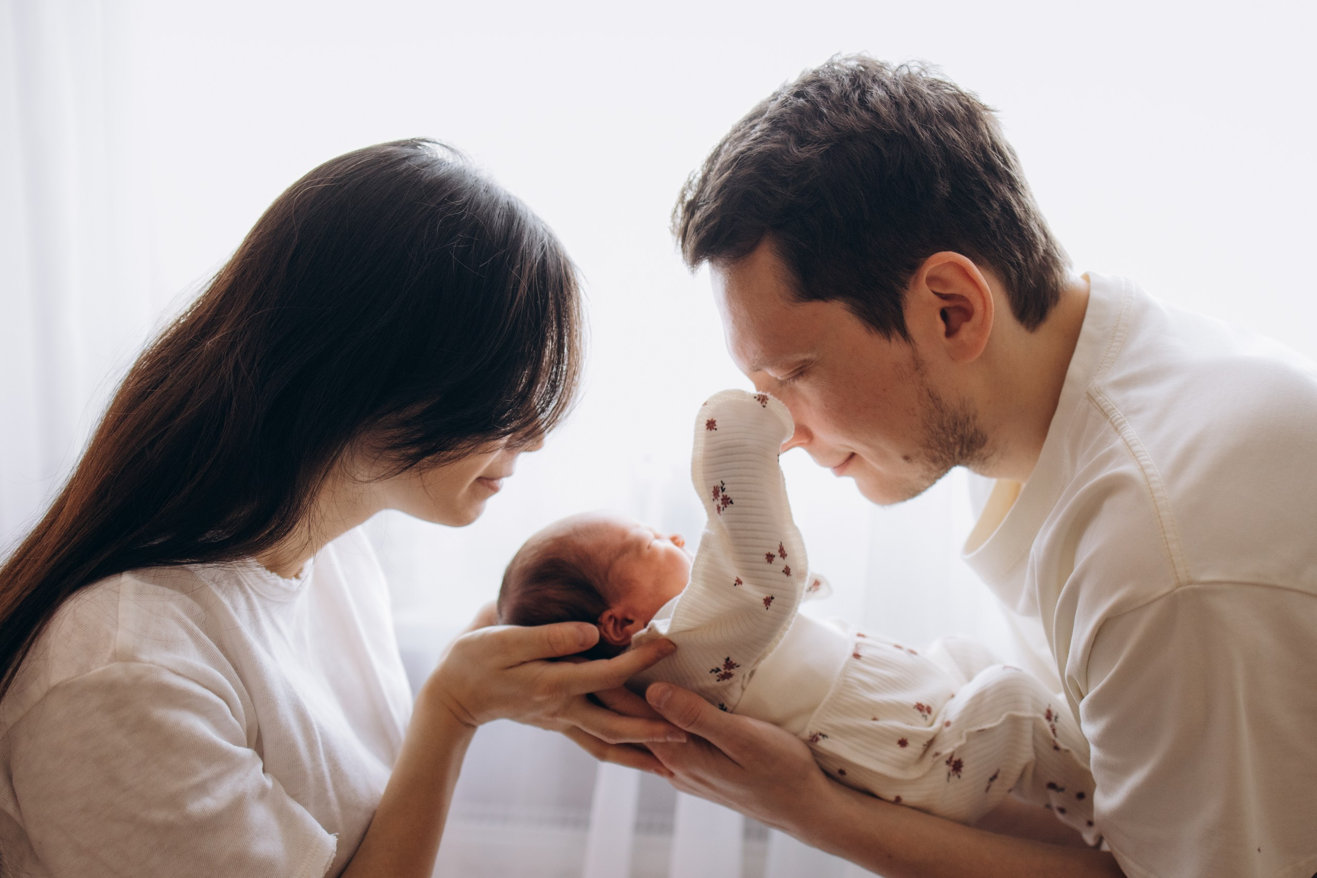 Домашняя съемка после выписки из роддома