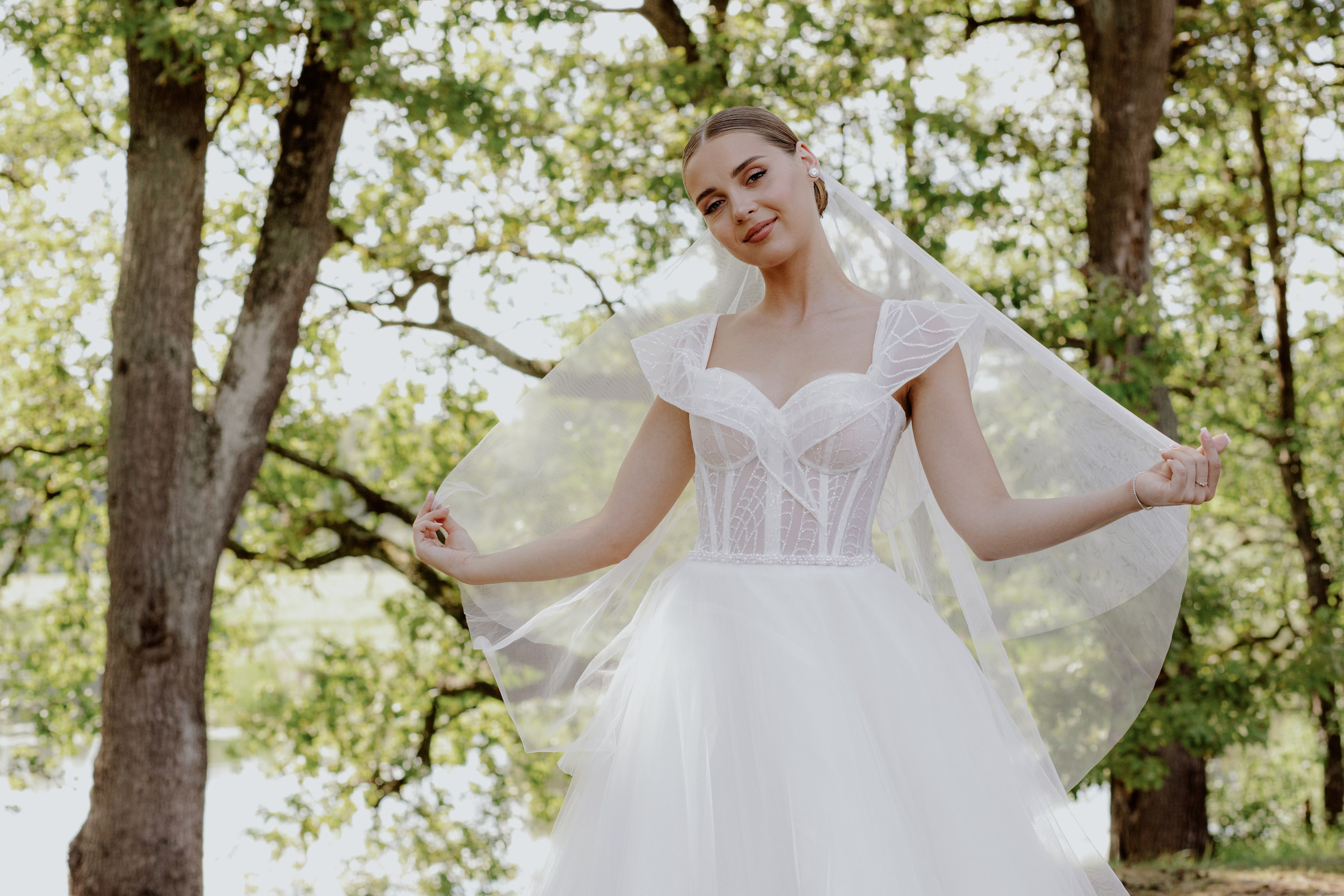 Летняя свадебная фотосессия