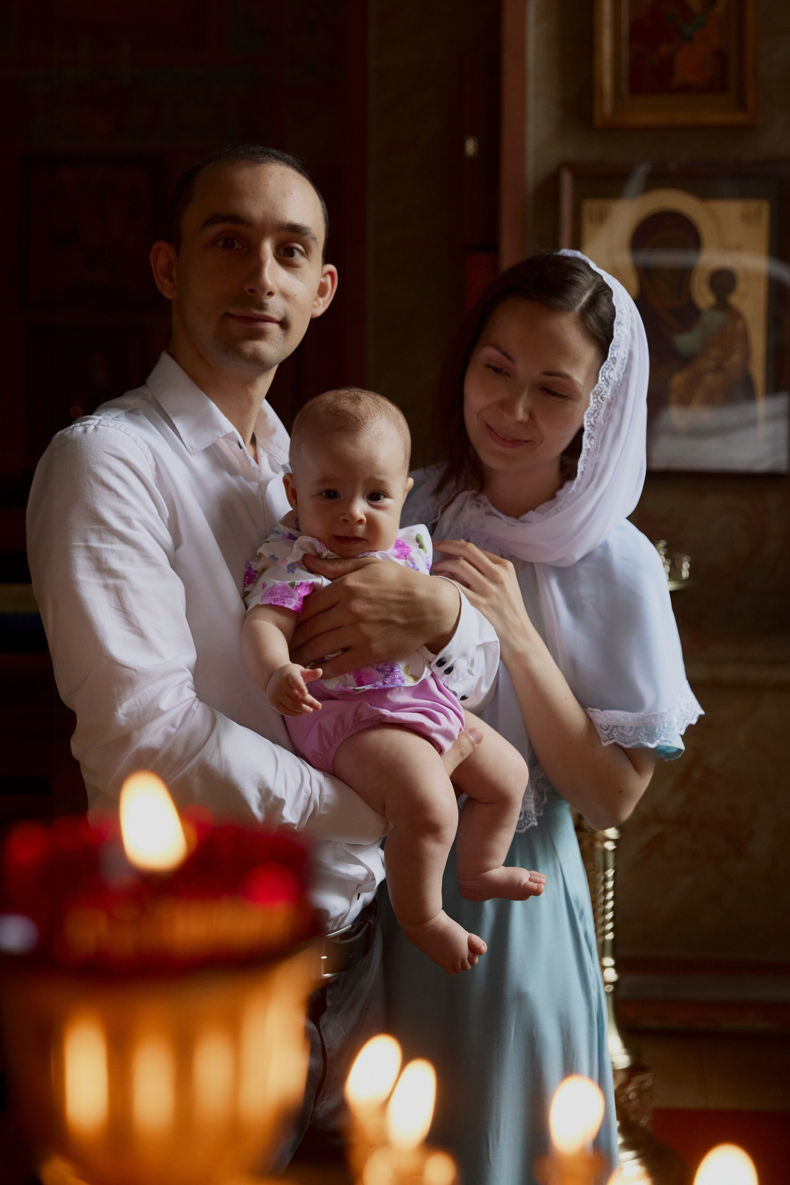 Крещение Анюты. Семейный фотограф в Москве Вера Гук