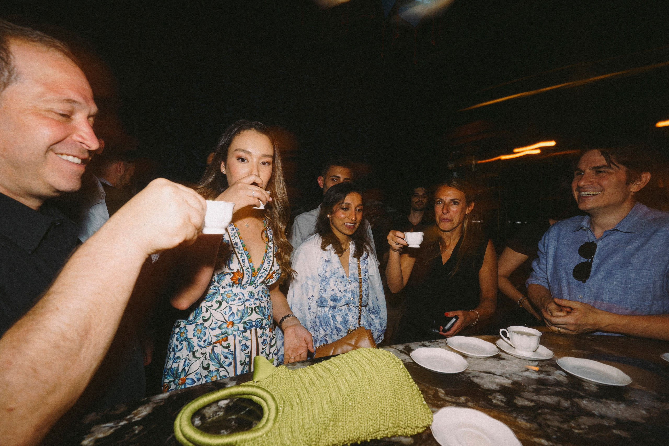 Birthday party at a restaurant. New York photographer RINAT SHAHMETOV in New York city
