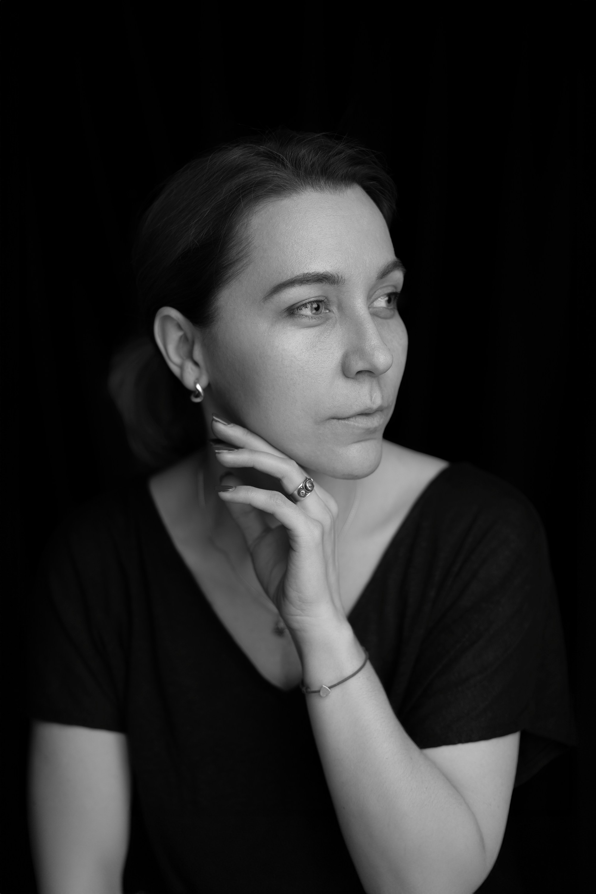 Черно-белые портреты. Семейный фотограф в Москве Евгения Соловьёва