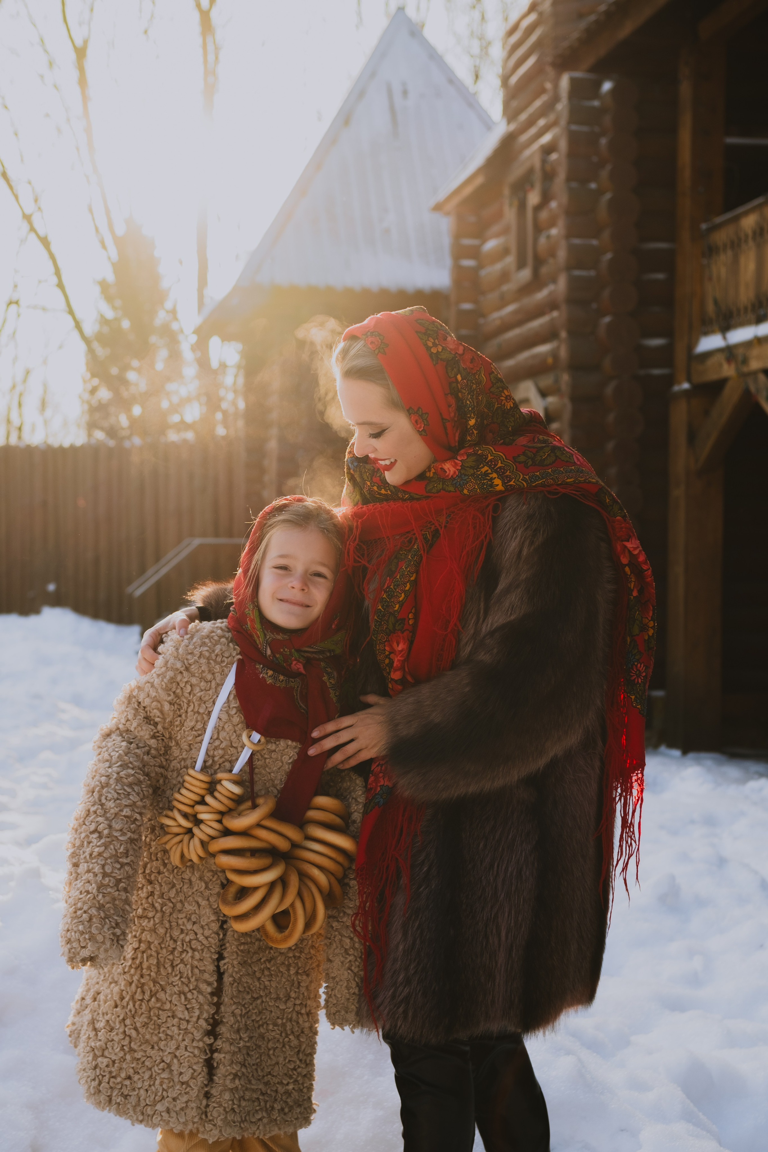 Мама с дочкой (зимняя фотосессия). Serg_film