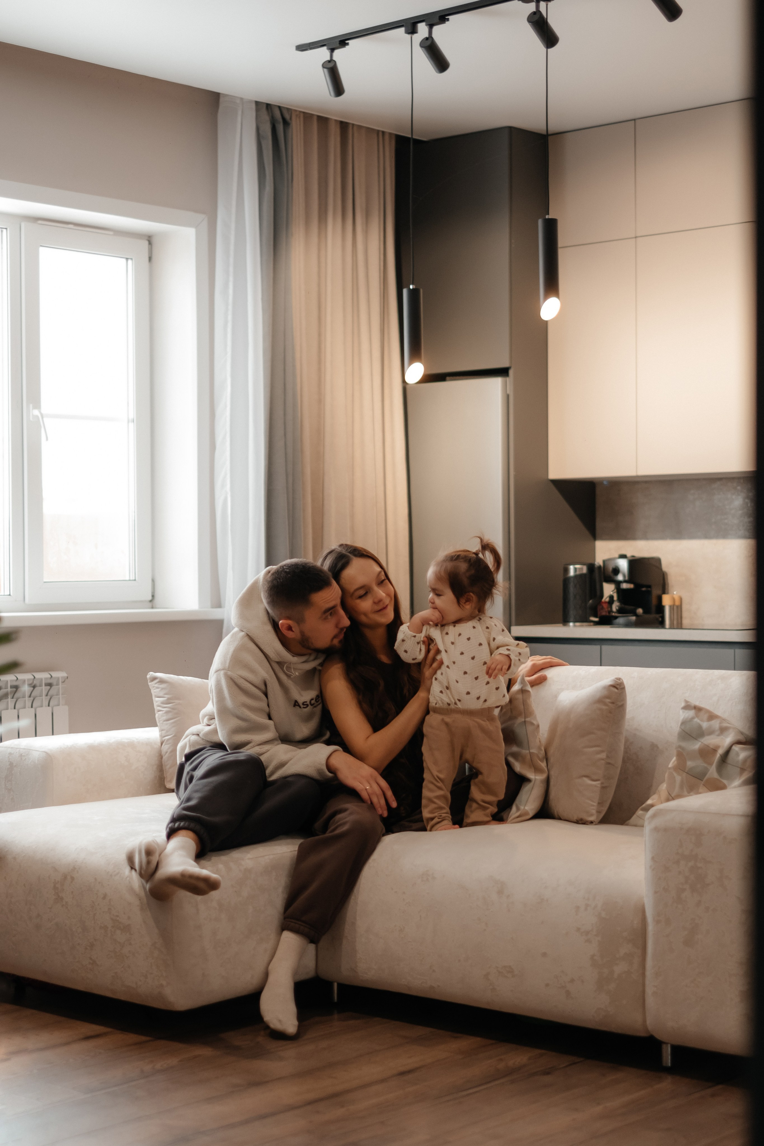 Катя, Саша и Еся | домашняя съемка. Фотограф в Новосибирске Диана Ильиных