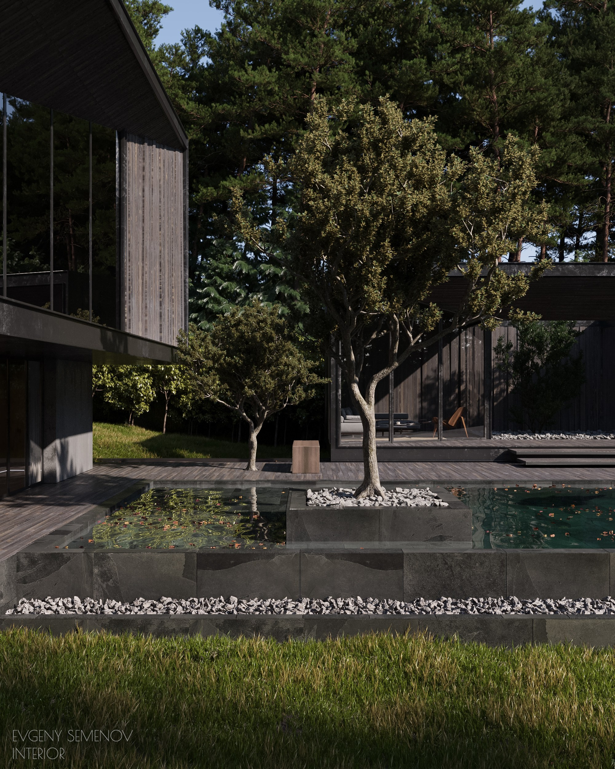 Y/A/O RESIDENCE. 3D визуализация интерьера и архитектурной среды