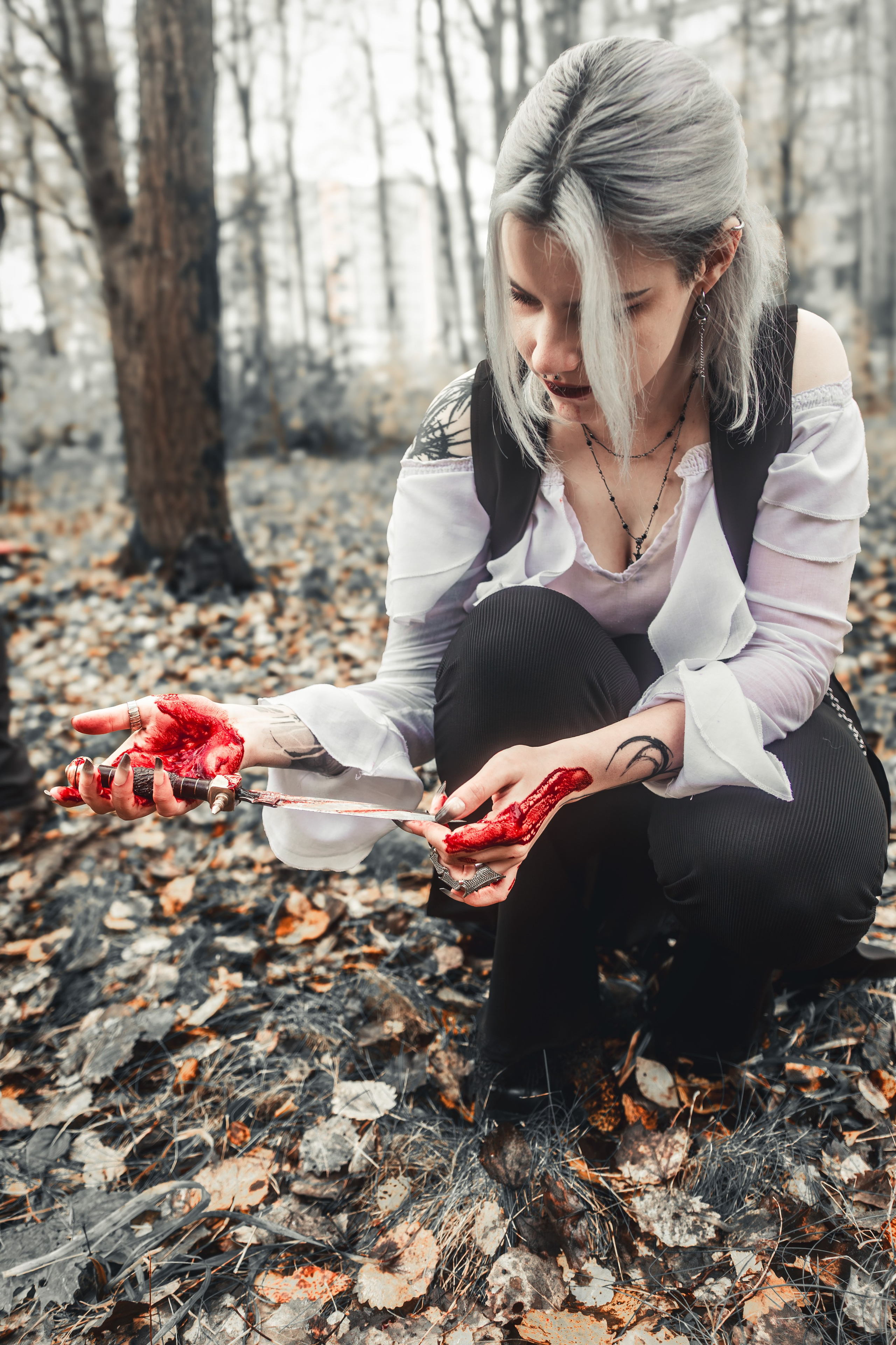 Фотосессия Вампиры в лесу