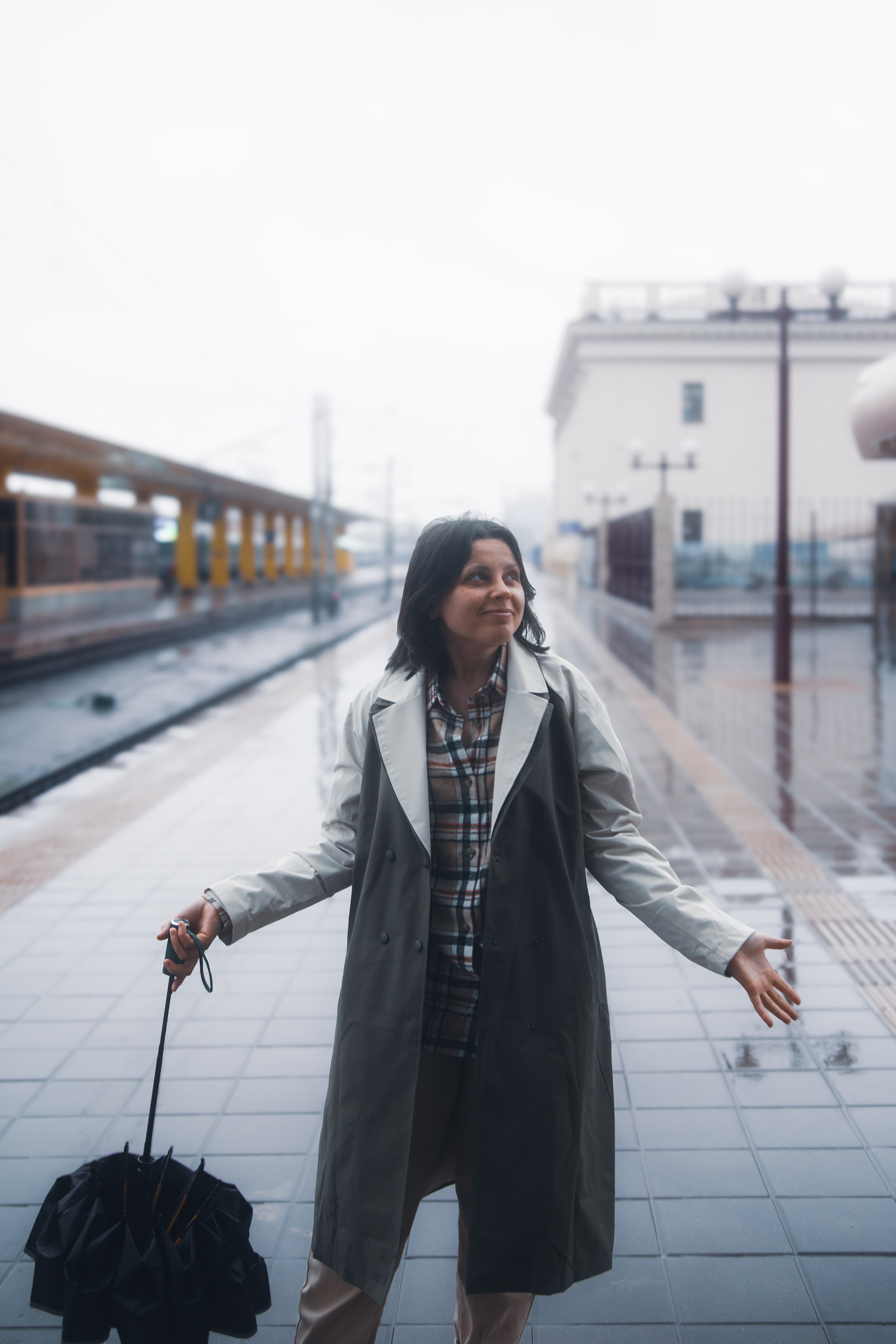 Фотосессия на вокзале