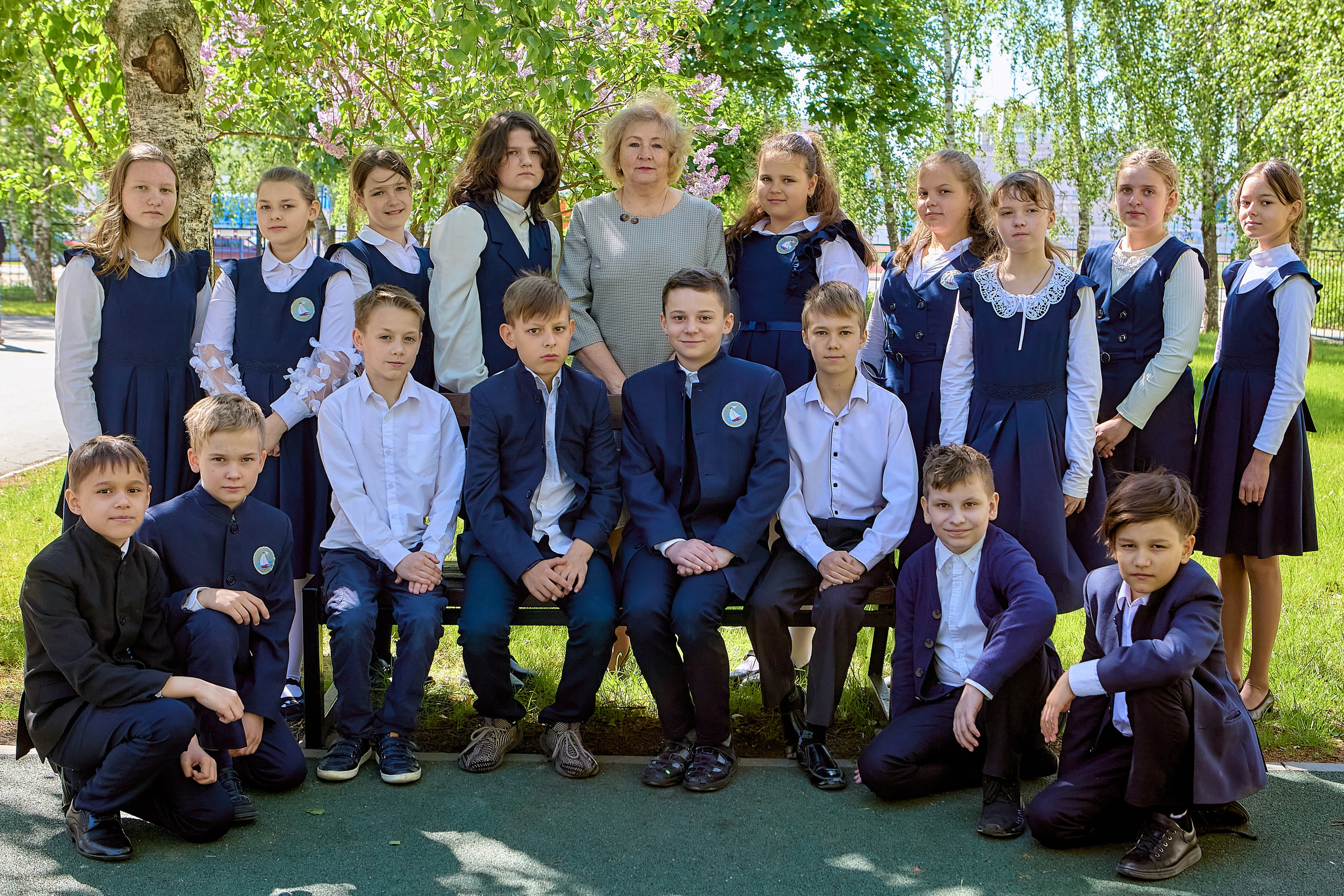 Школьная Общая фотография 4 класса Православная Гимназия Преподобного Серафима Саровского г. Дзержинск. Фото Православного фотографа Николая Голованова.