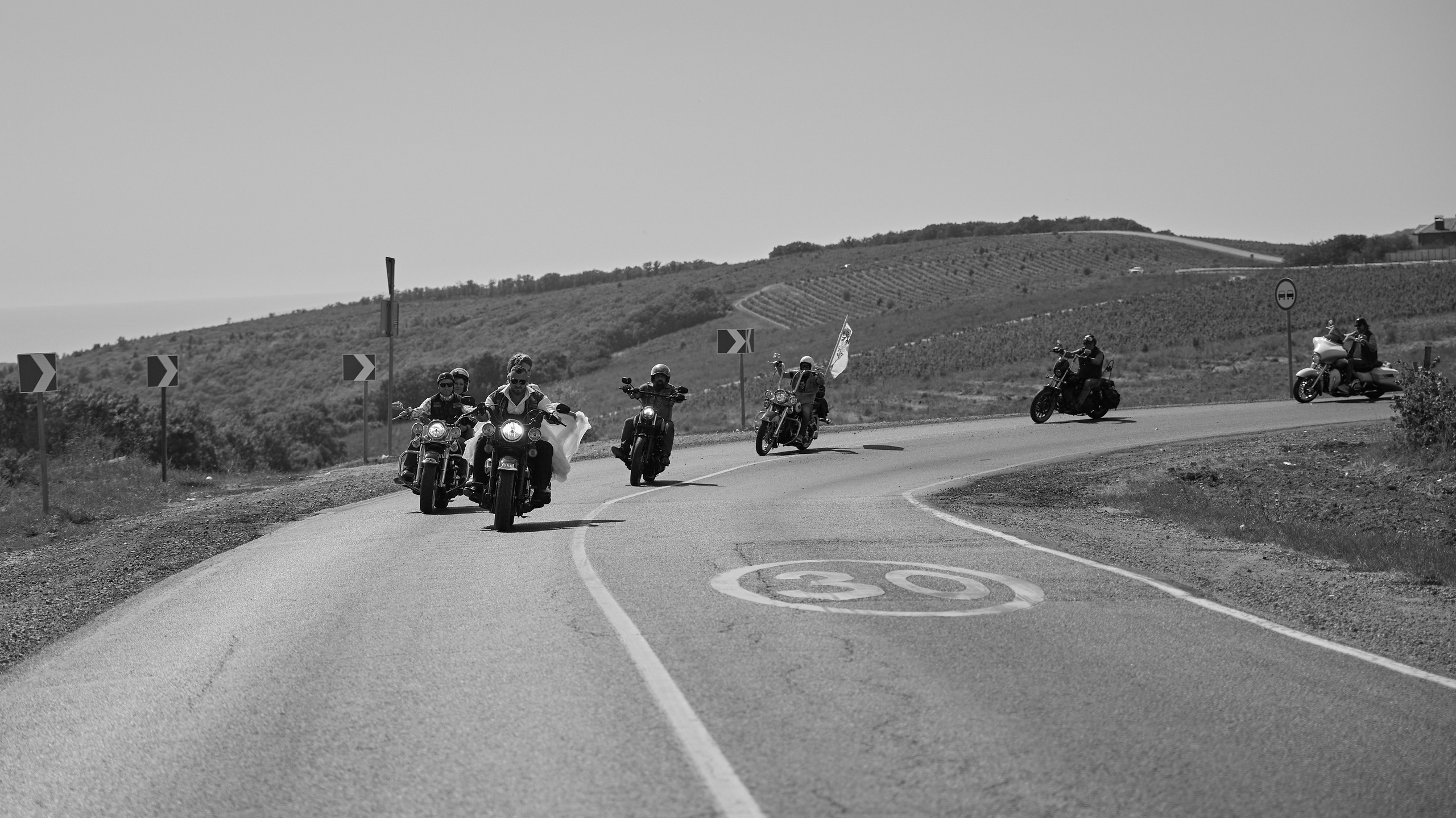 Байкерская свадебная фотосессия