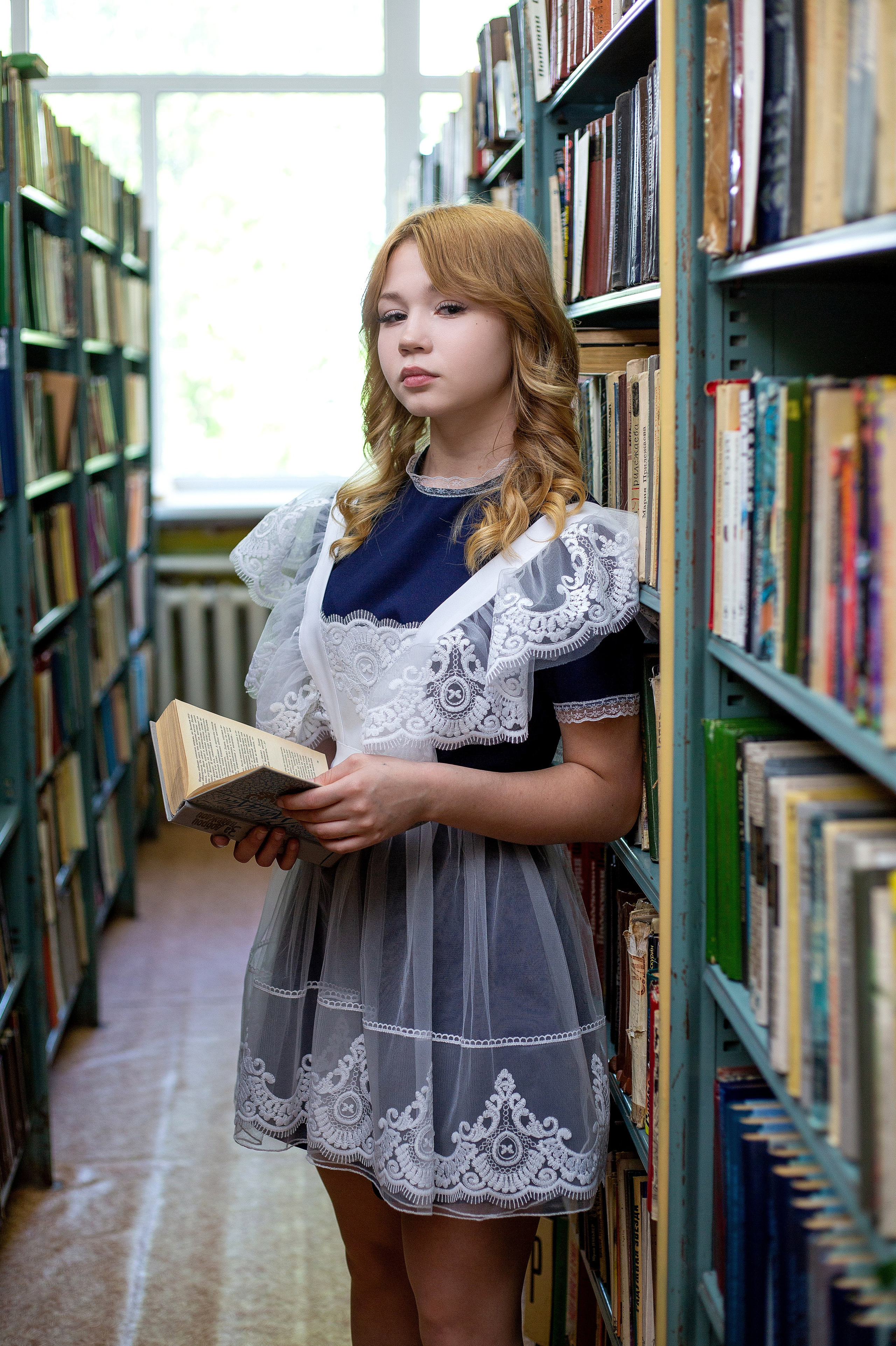 Съемка в библиотеке. Выпускные альбомы Воронеж от Веры Соколовой