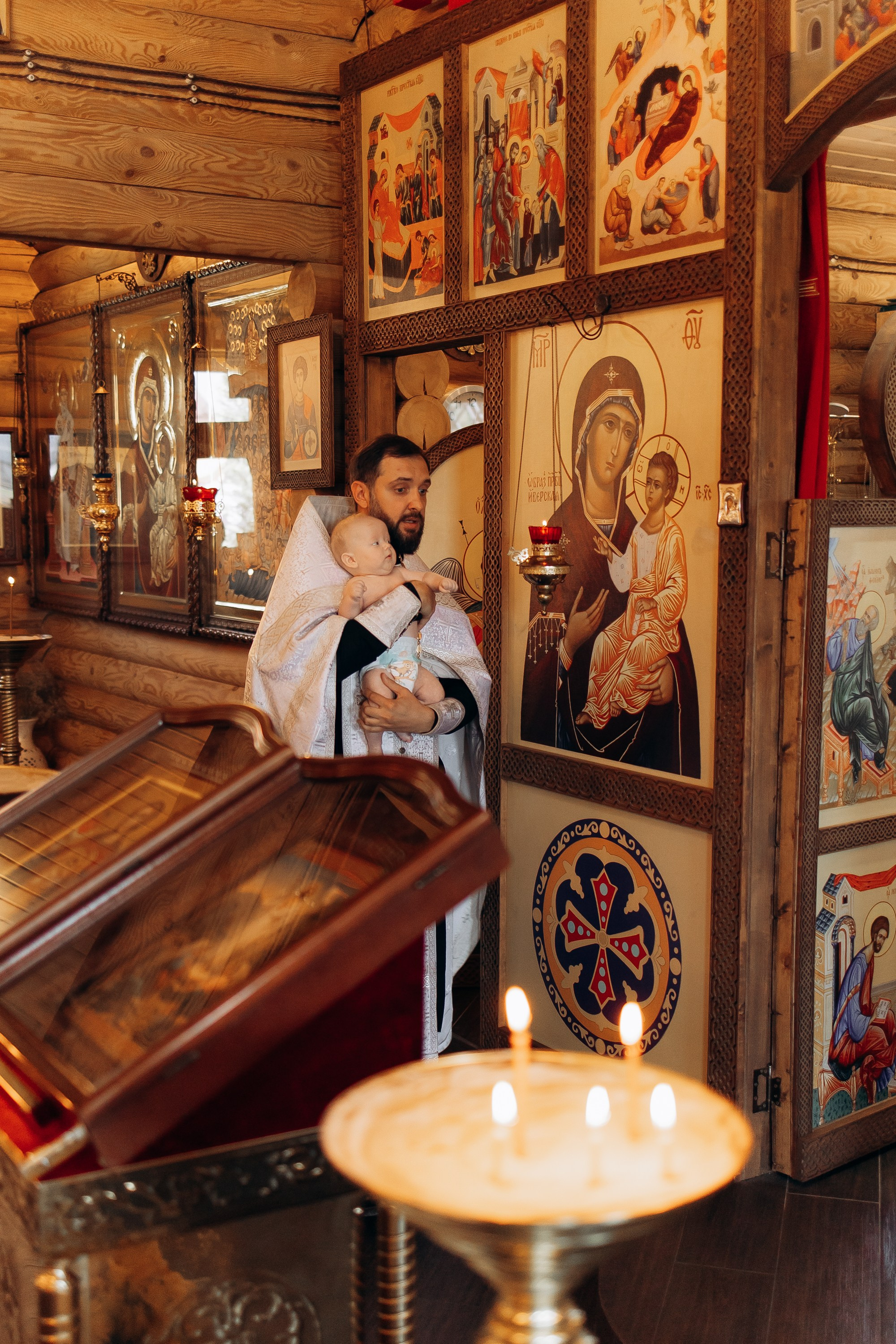 Таинство Крещения Михаила. Семейный фотограф в Краснодаре Храмова Анна