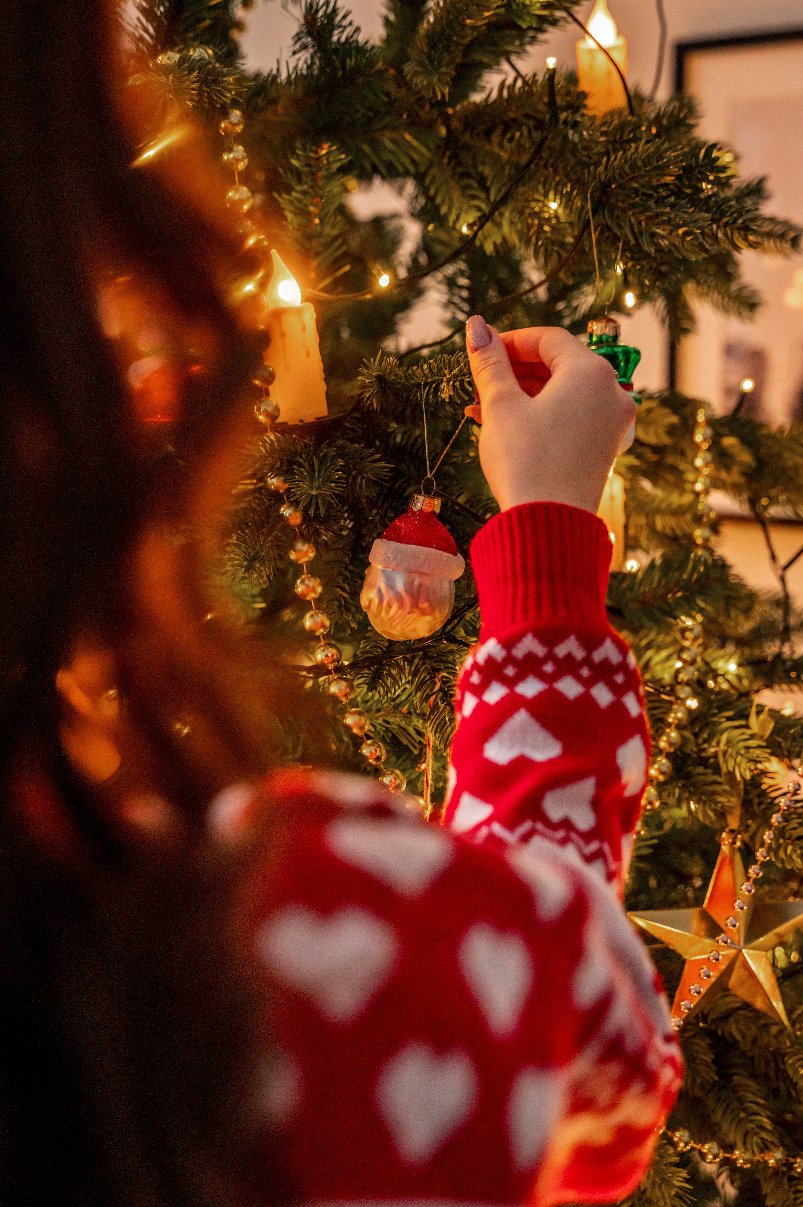 Новогодняя съёмка для мамы и дочки