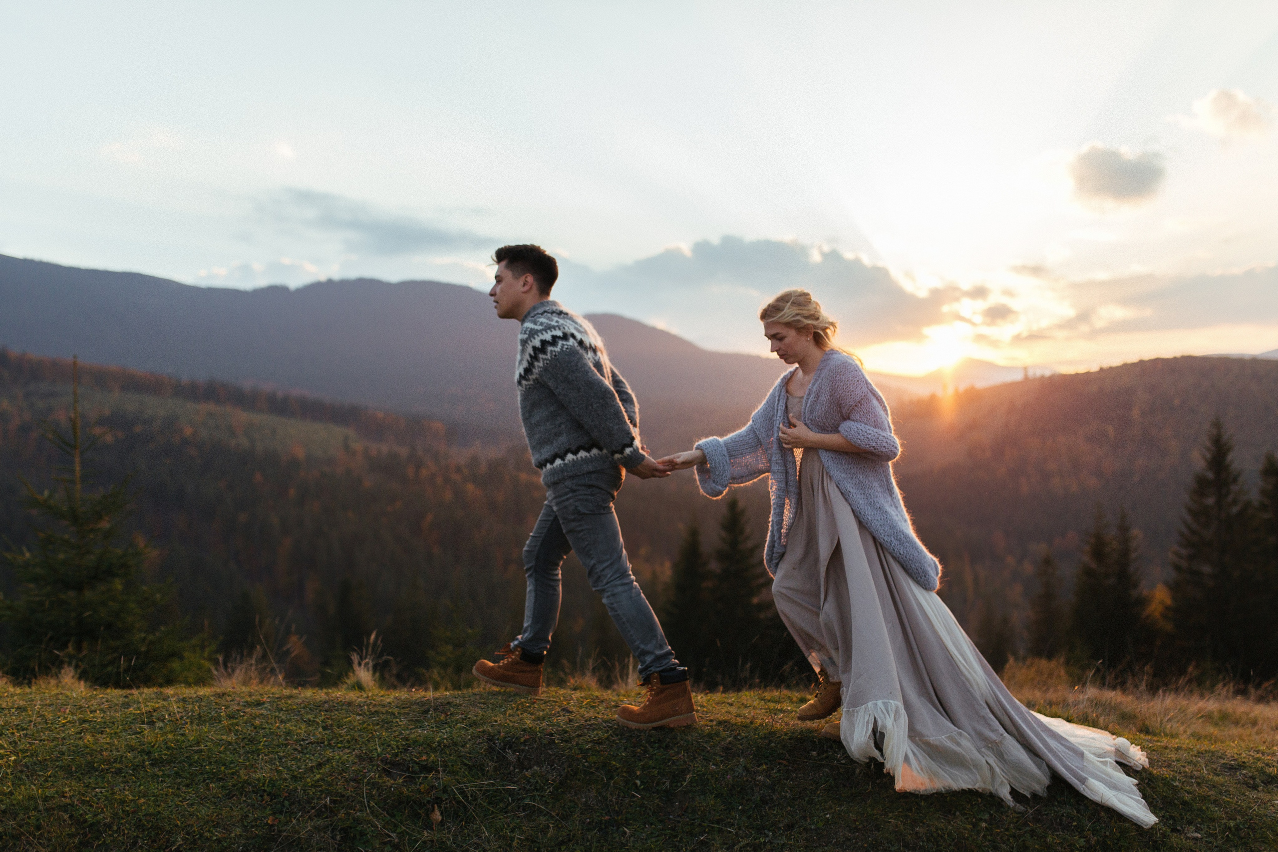 Свадебная фотосессия в горах. Свадебный фотограф и видеограф Краснодар, Ростов, Сочи, Новороссийск