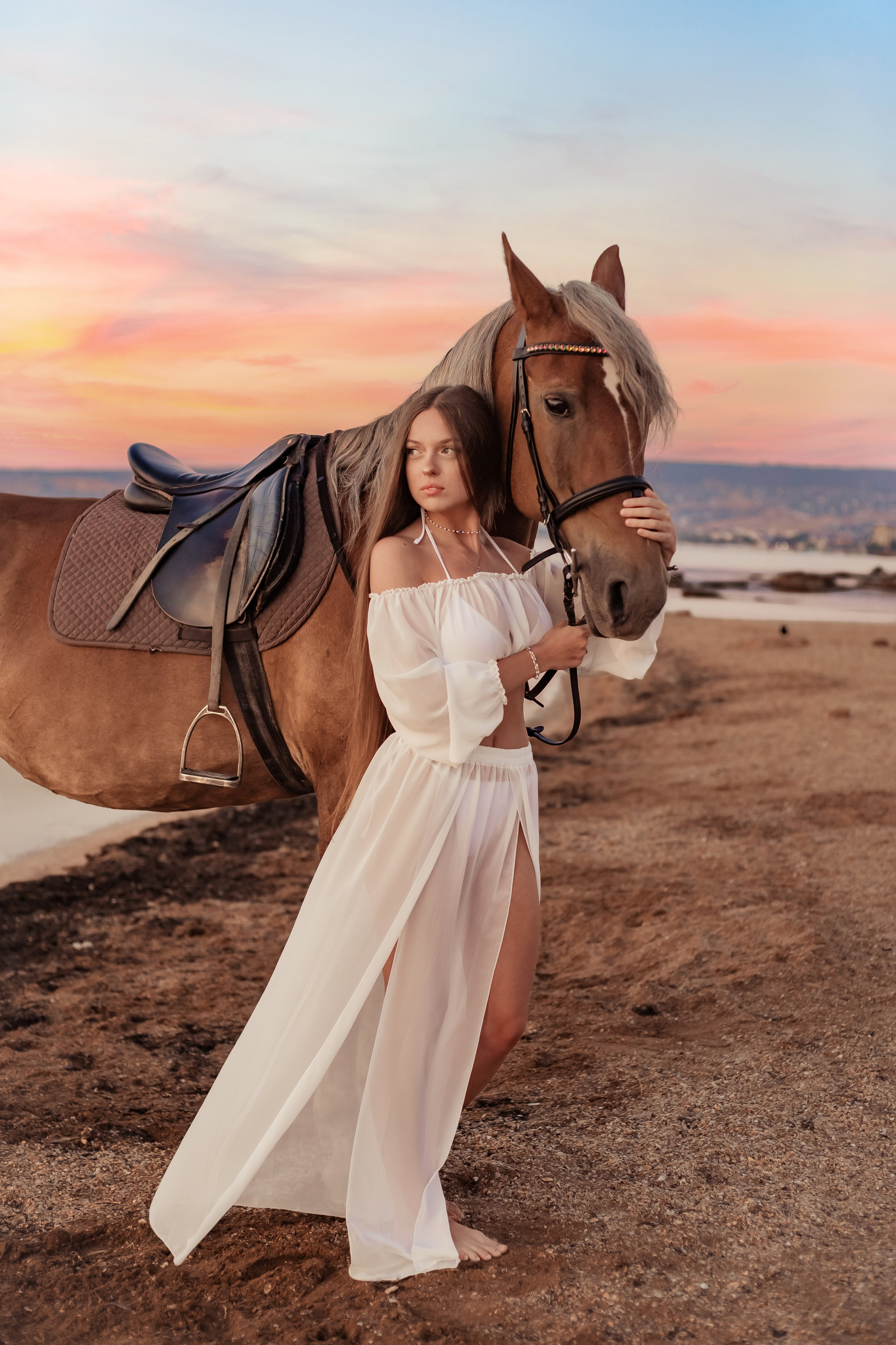 Фотосессия на море с лошадью. Фотограф в Феодосии Наталья Булгакова