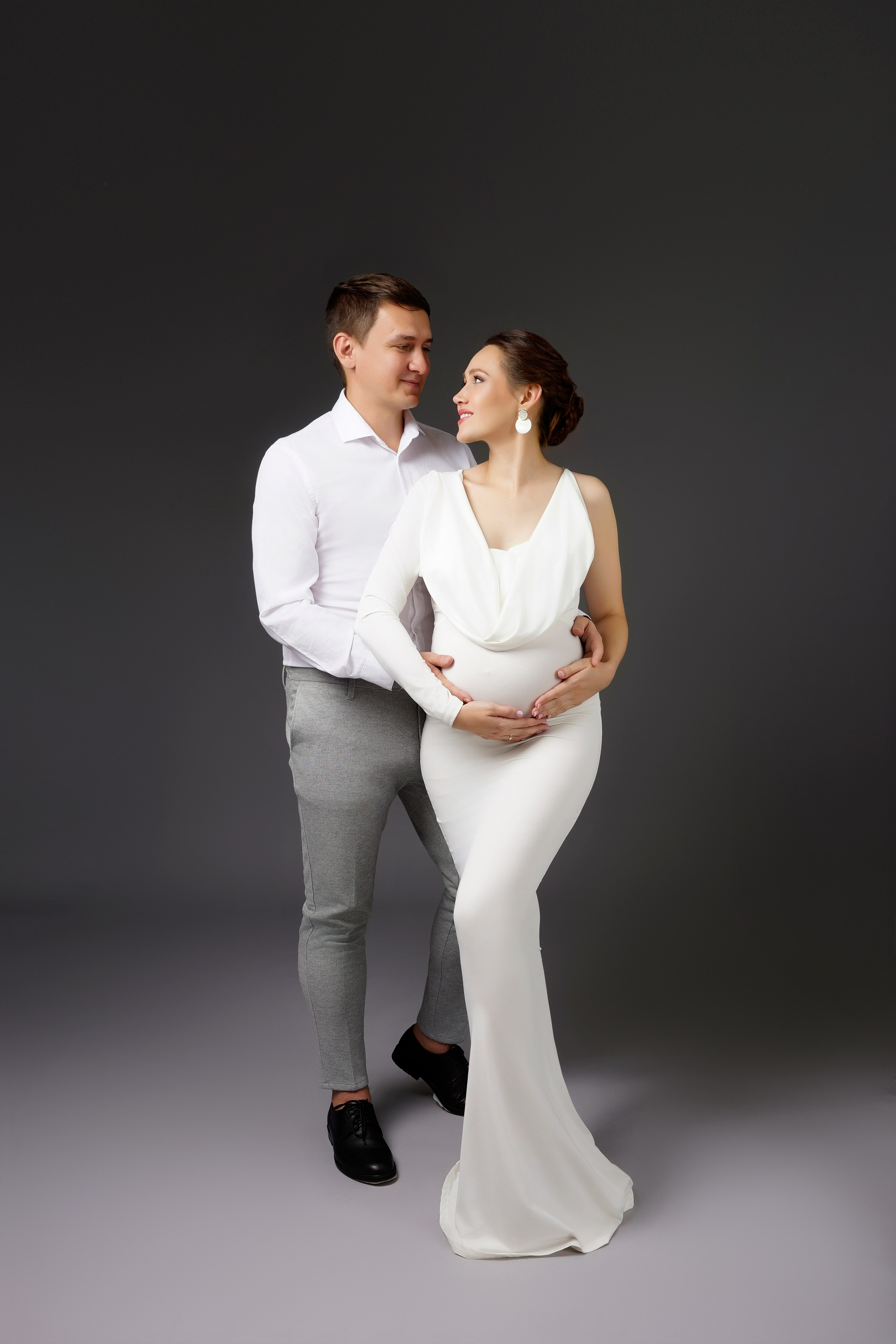 Съёмка беременности в моей фотостудии «НЕБО». Женский фотограф в Химках Алёна Ленёва