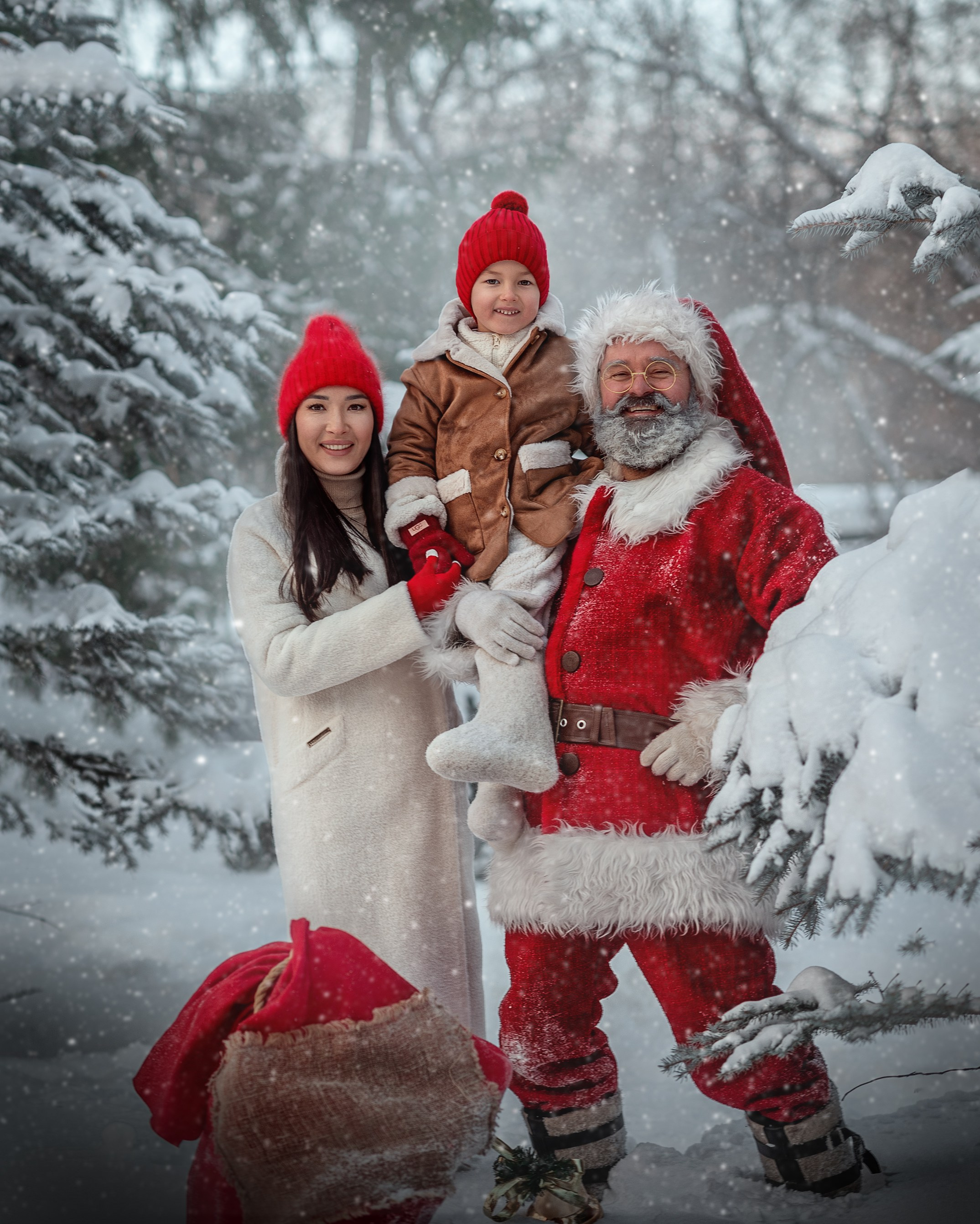 САНТА НА УЛИЦЕ. Семейный фотограф Екатеринбург Лора Мур