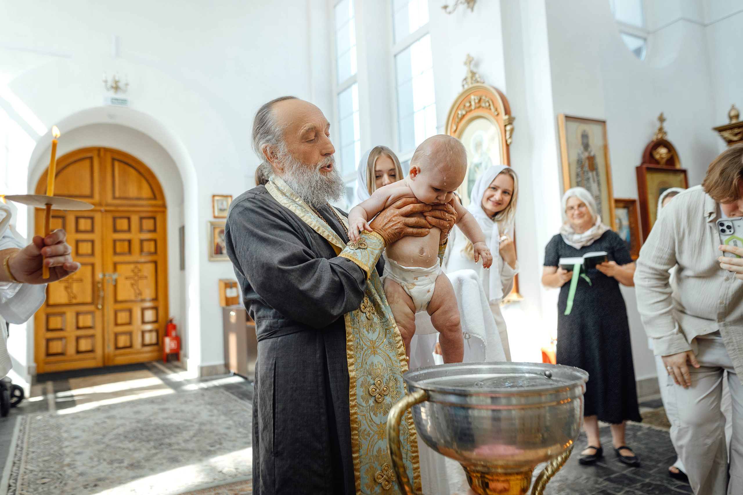Крещение Мишель, гп. Ивенец, храм Ефросинии Полоцкой, август 2025