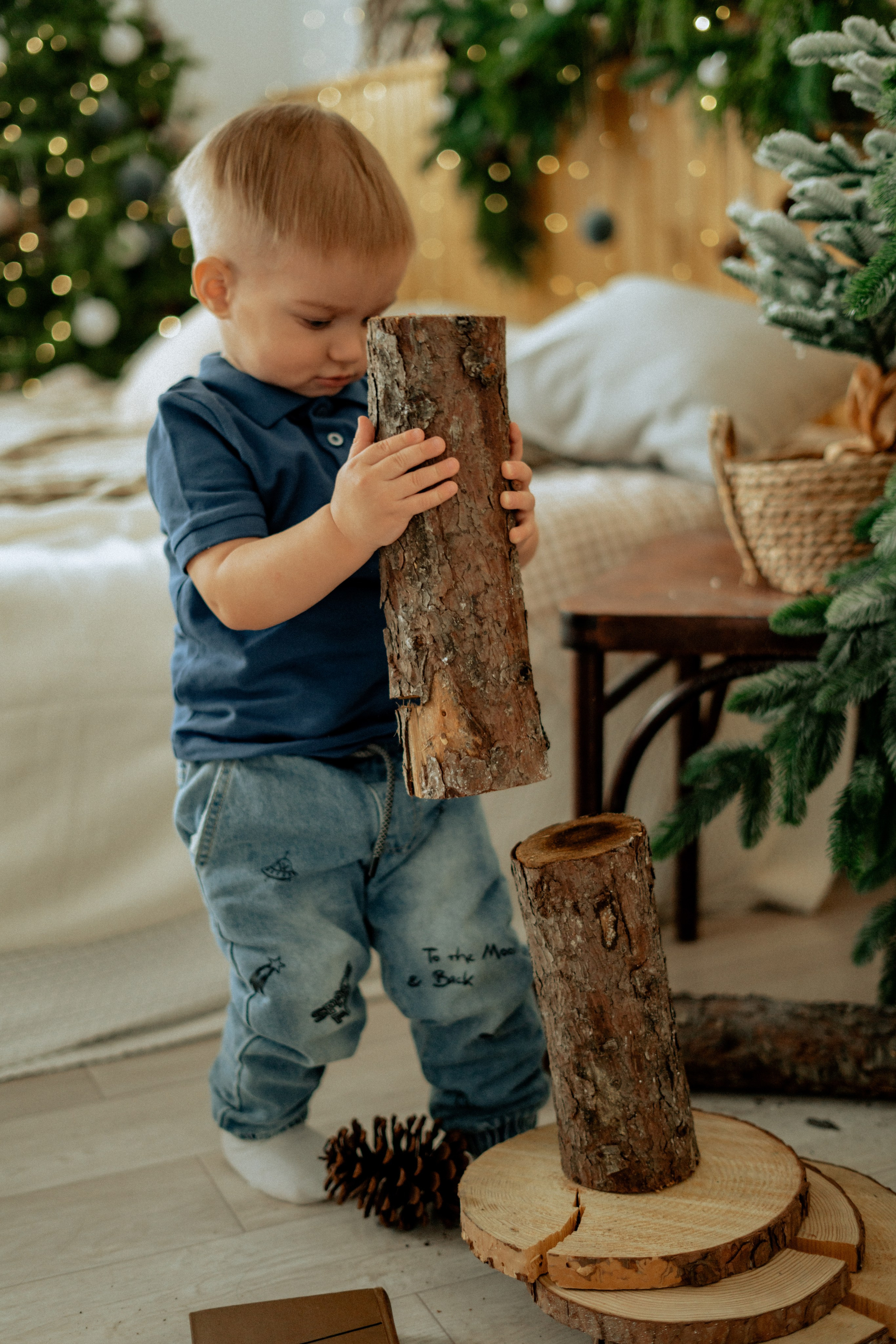 Студийная Новогодняя семейная съемка. Фотограф сахалин