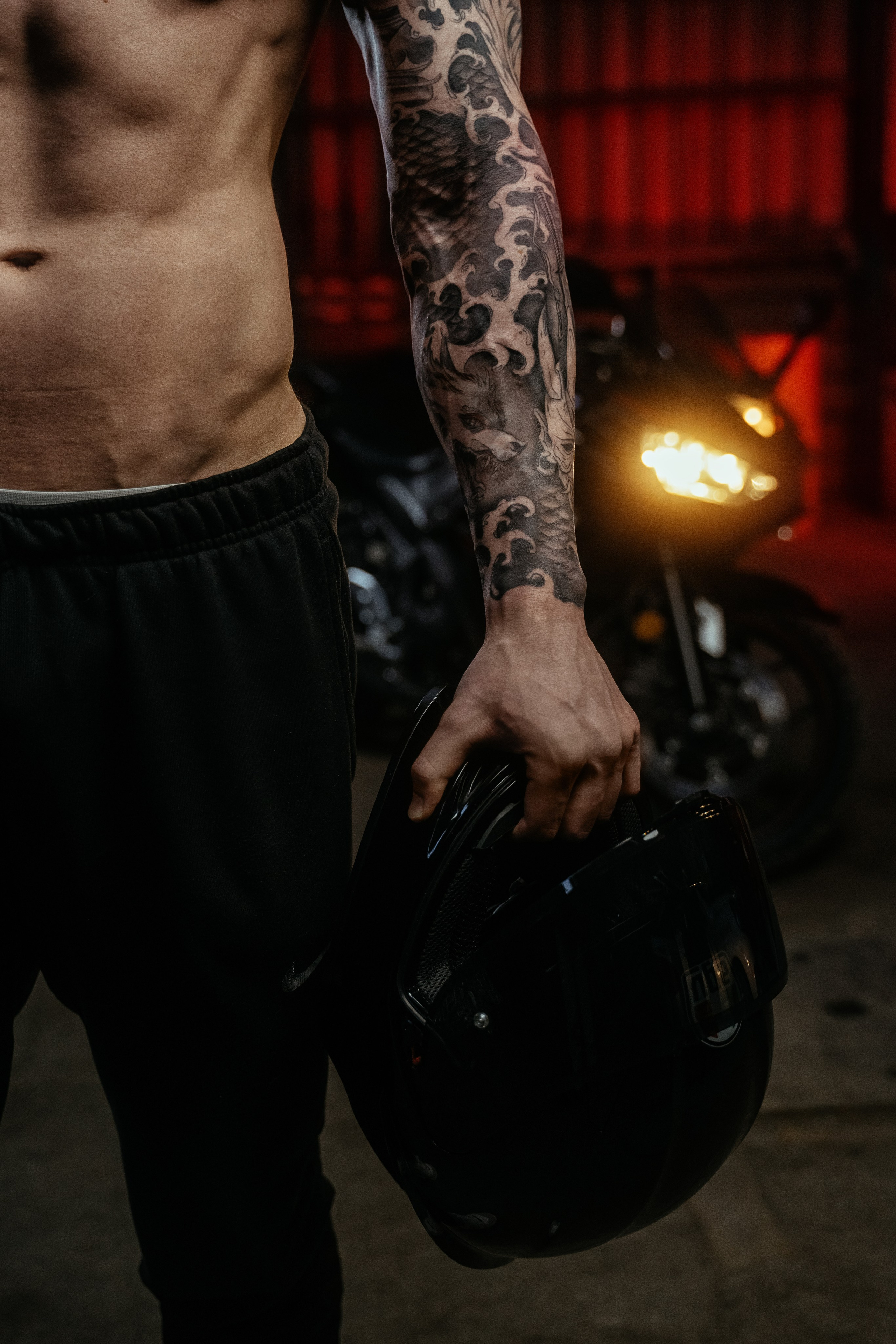 Фитнес съемка с мотоциклом. Свадебный и семейный фотограф Ксения Шекк Екатеринбург