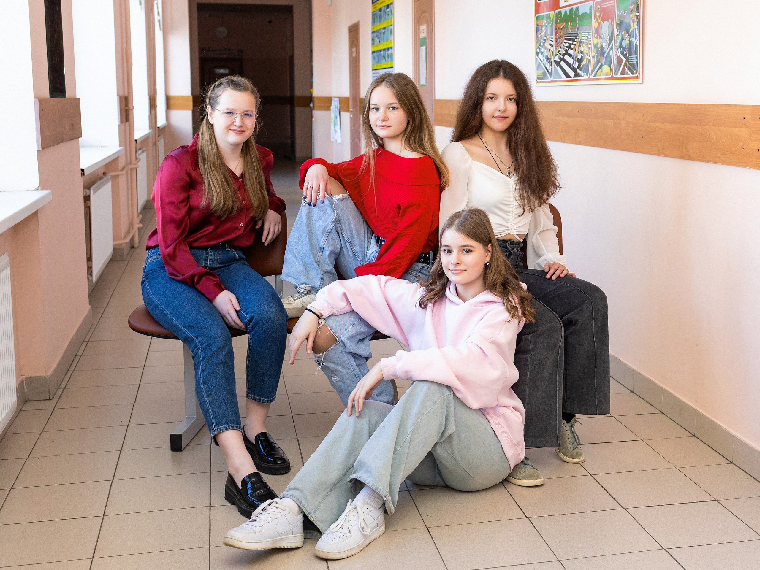 В школе. Старшая школа. Свадебный, семейный, детский фотограф в Санкт-Петербурге