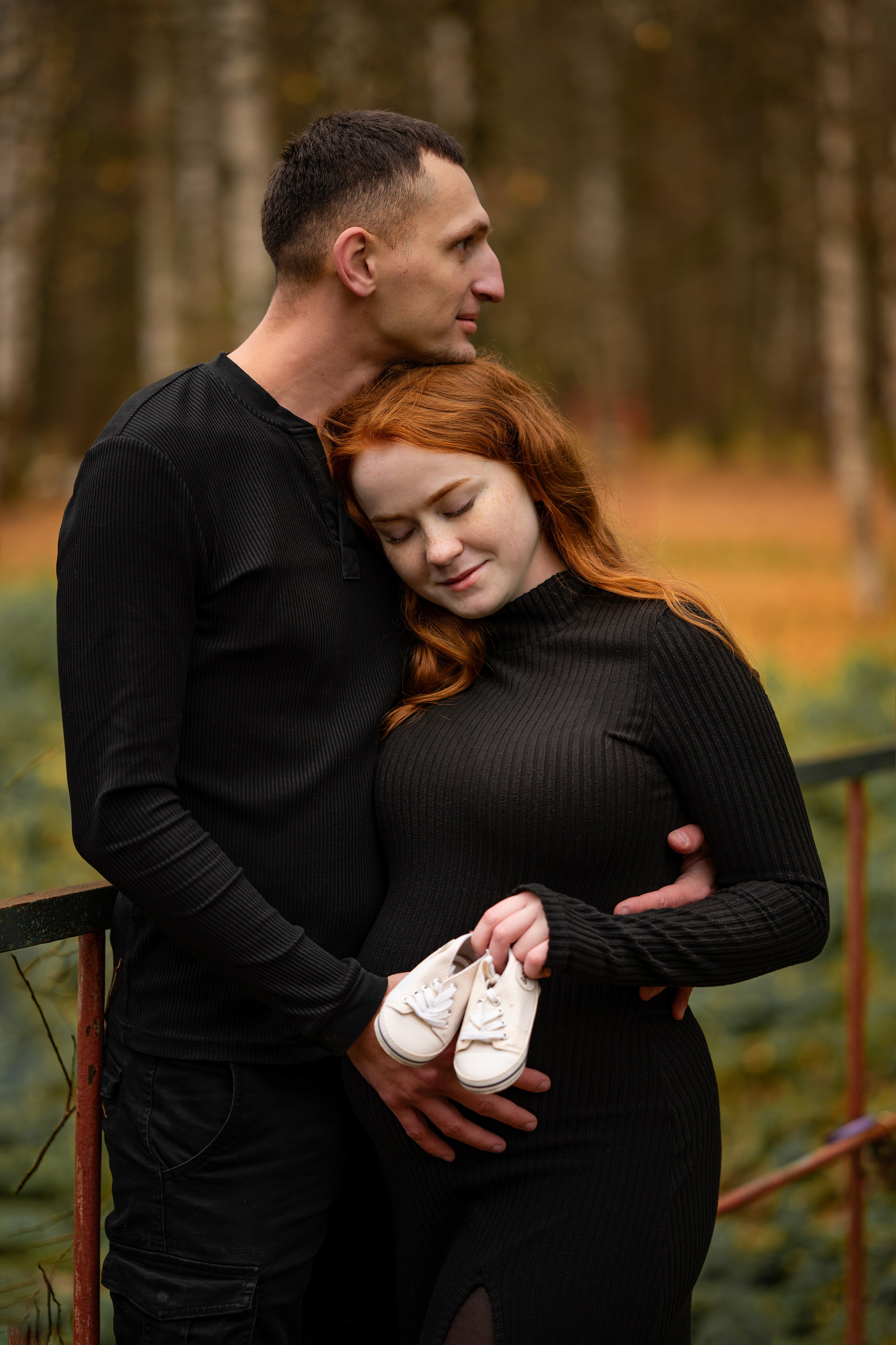 Мото-семья в ожидании. Творческий фотограф Вологда