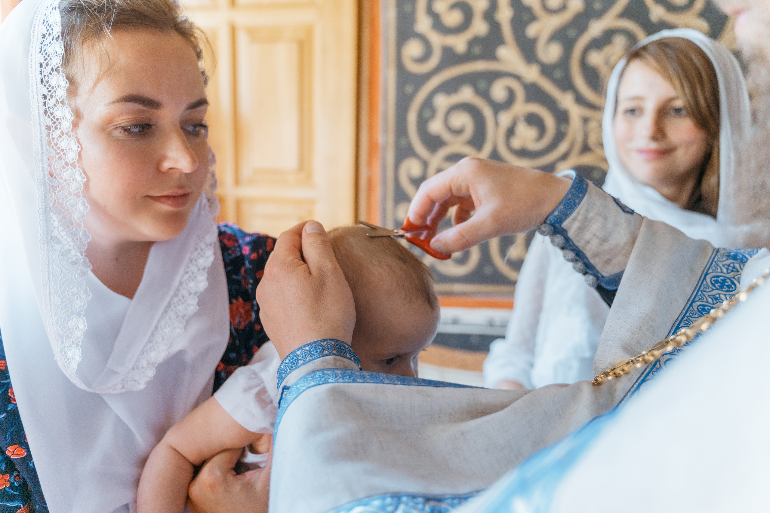 Крещение Ксении. Репотражный и семейный фотограф в Москве Герлинг Радмила