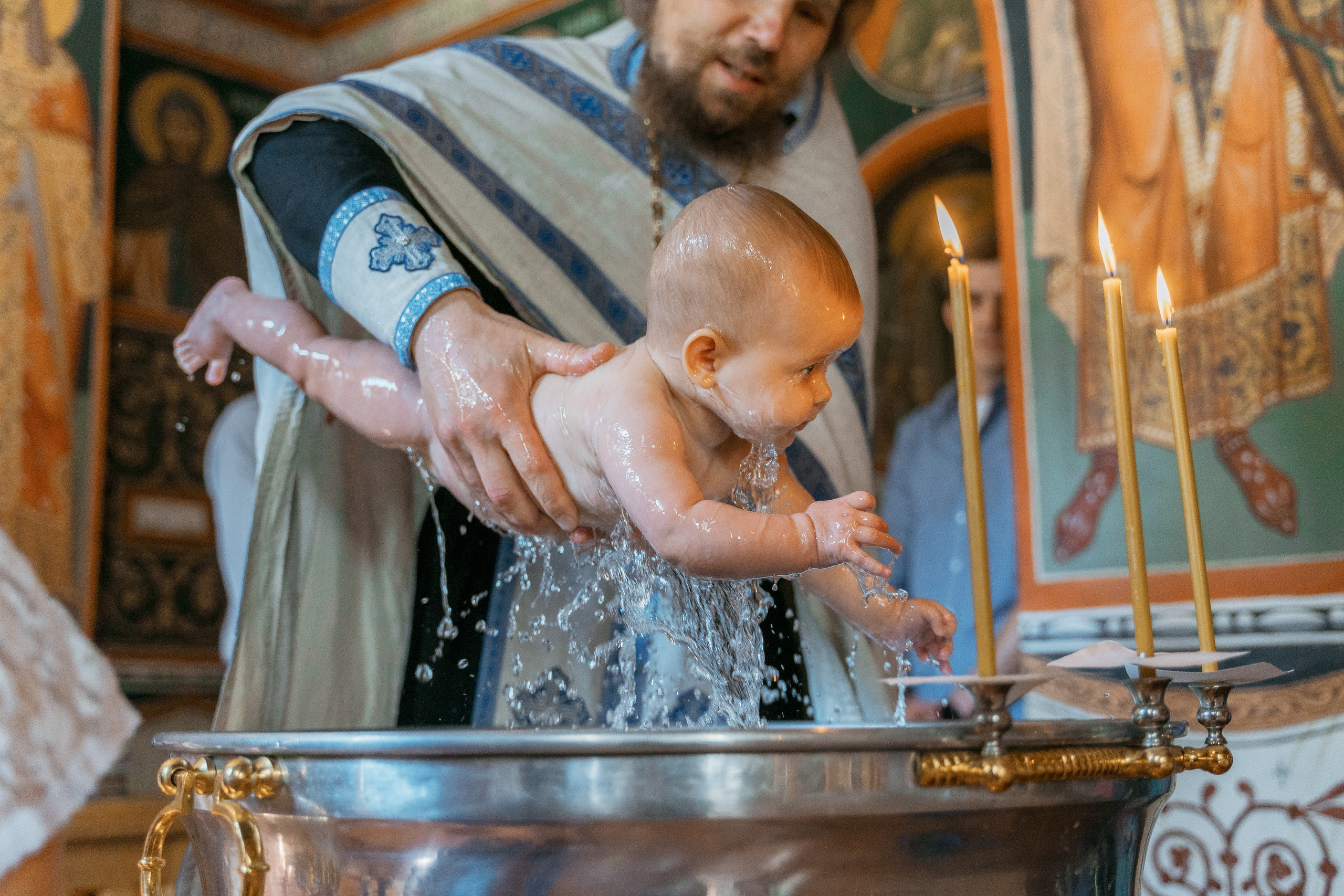 Крещение Ксении. Репотражный и семейный фотограф в Москве Герлинг Радмила
