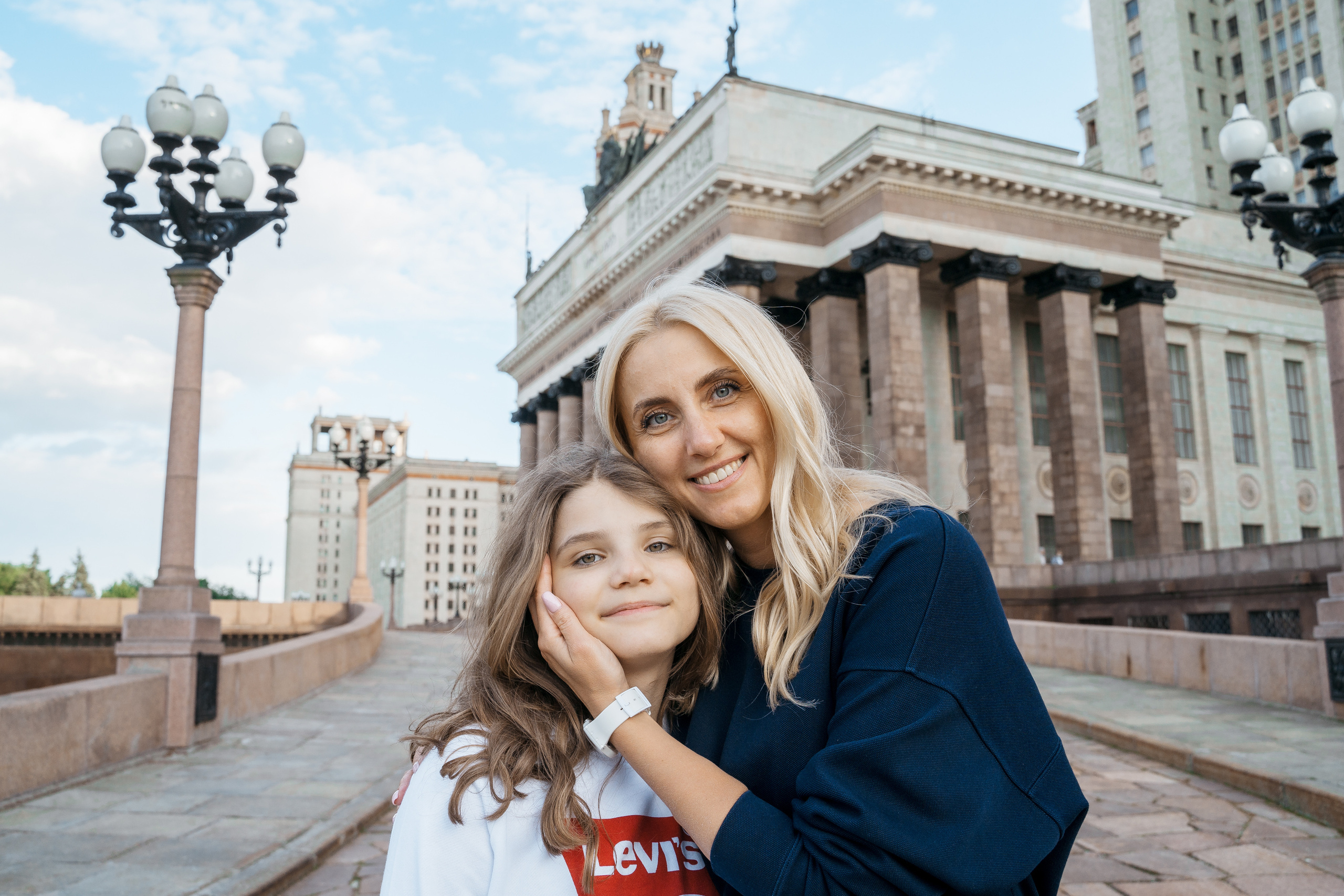 Семейная прогулка у МГУ. Репотражный и семейный фотограф в Москве Герлинг Радмила
