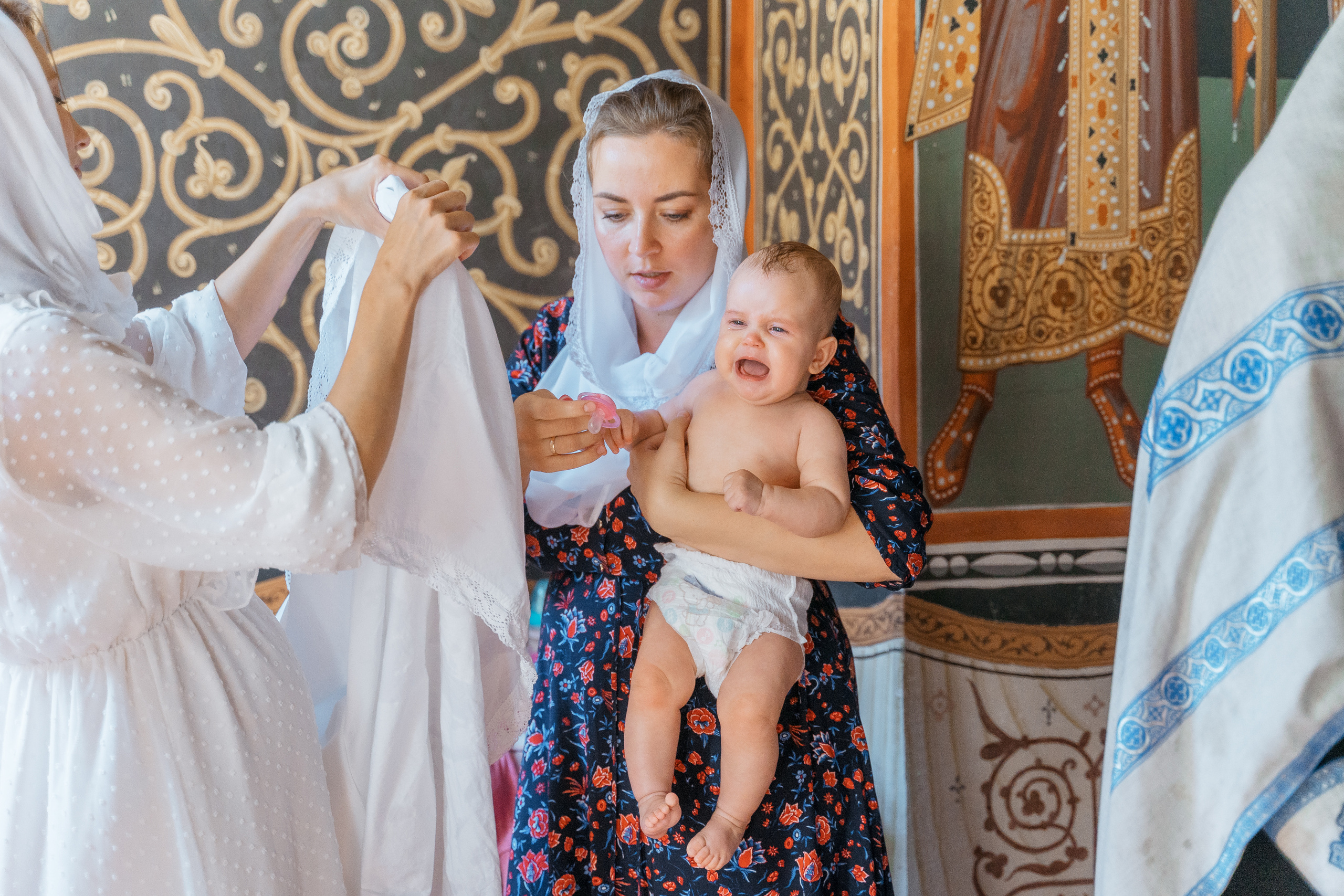 Крещение Ксении. Репотражный и семейный фотограф в Москве Герлинг Радмила