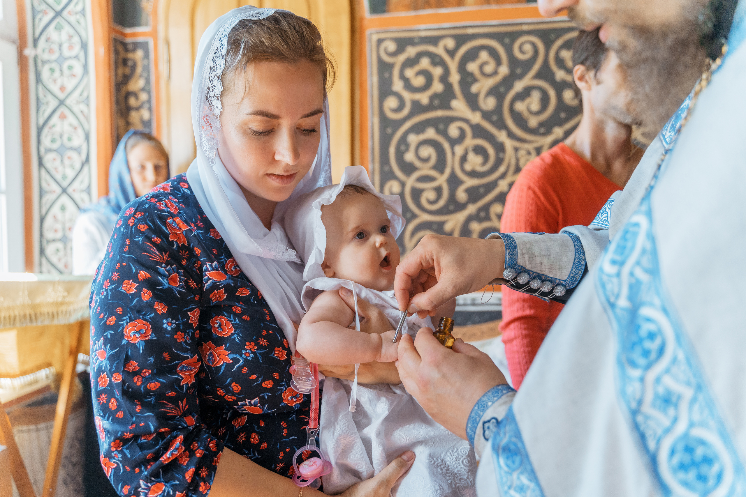 Крещение Ксении. Репотражный и семейный фотограф в Москве Герлинг Радмила