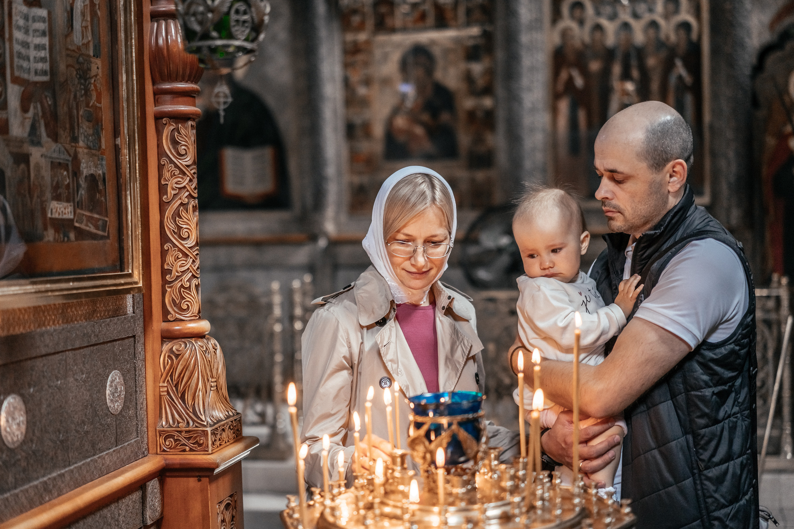 Крещение Ники. Репотражный и семейный фотограф в Москве Герлинг Радмила