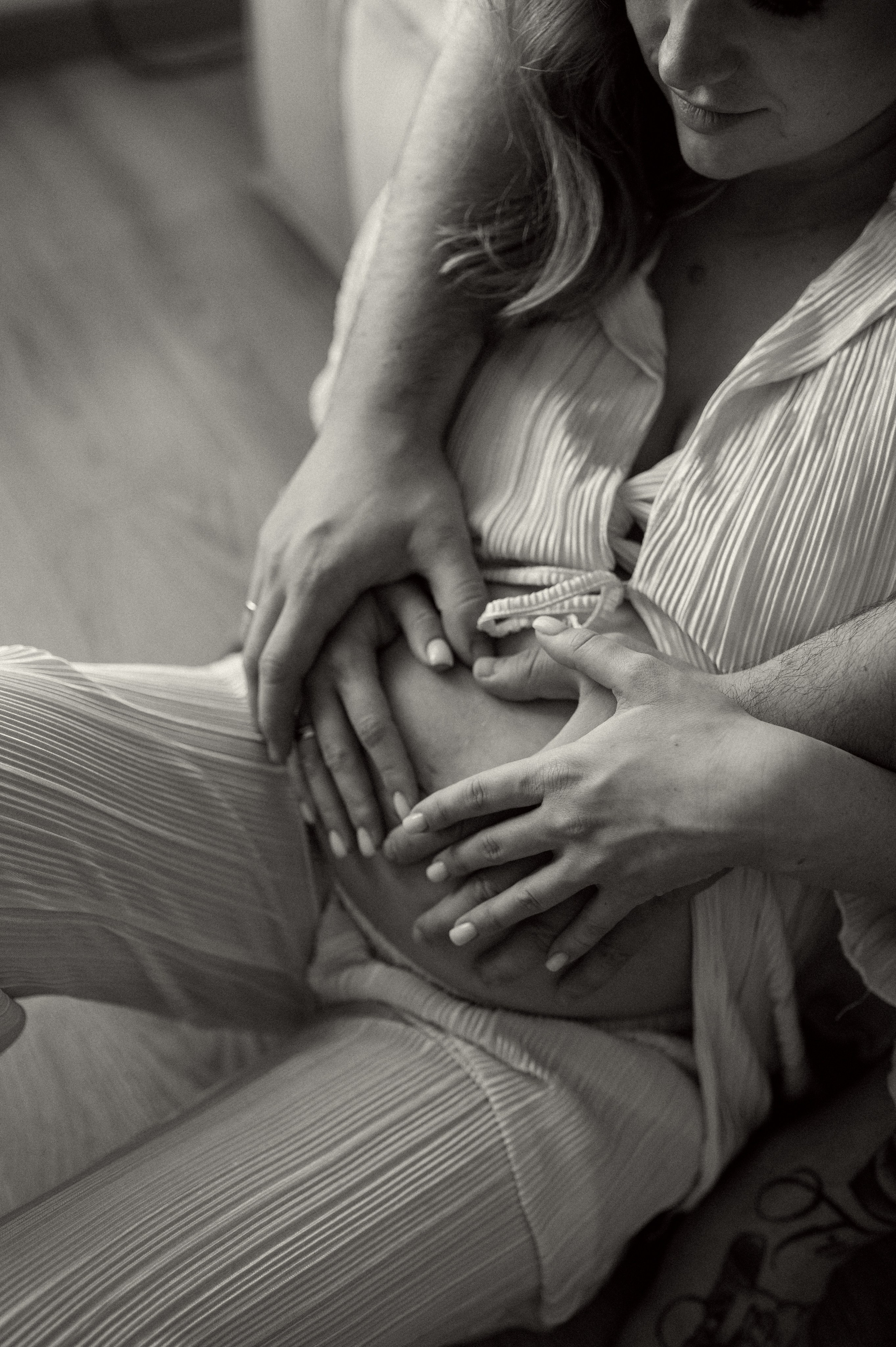 Домашняя фотосессия беременности. Семейная фотосессия Бутово Москва фотограф Алина Морщагина