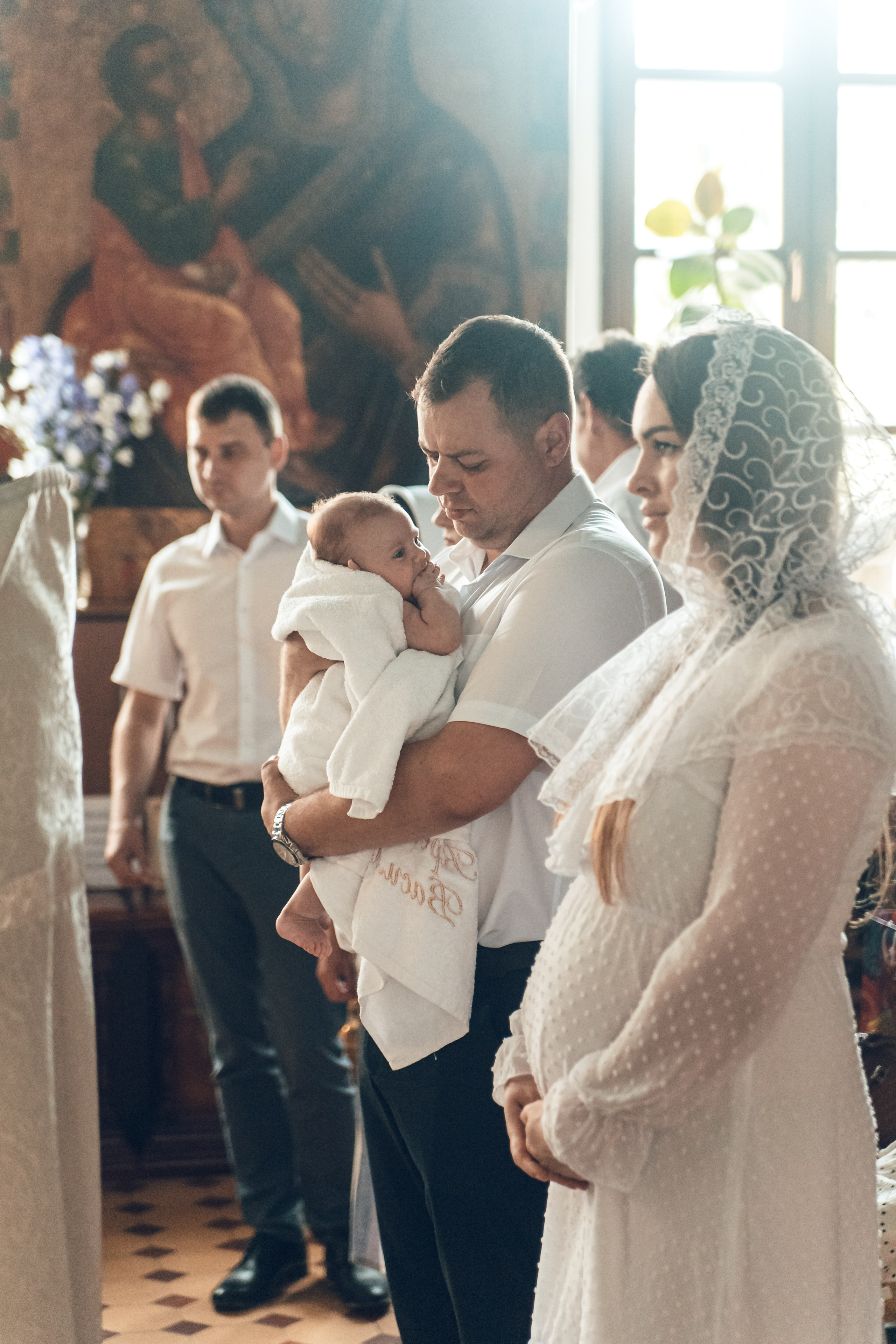 Крещение Василисы. Семейный фотограф в Калуге Ирина Ушакова. Фотограф на роды