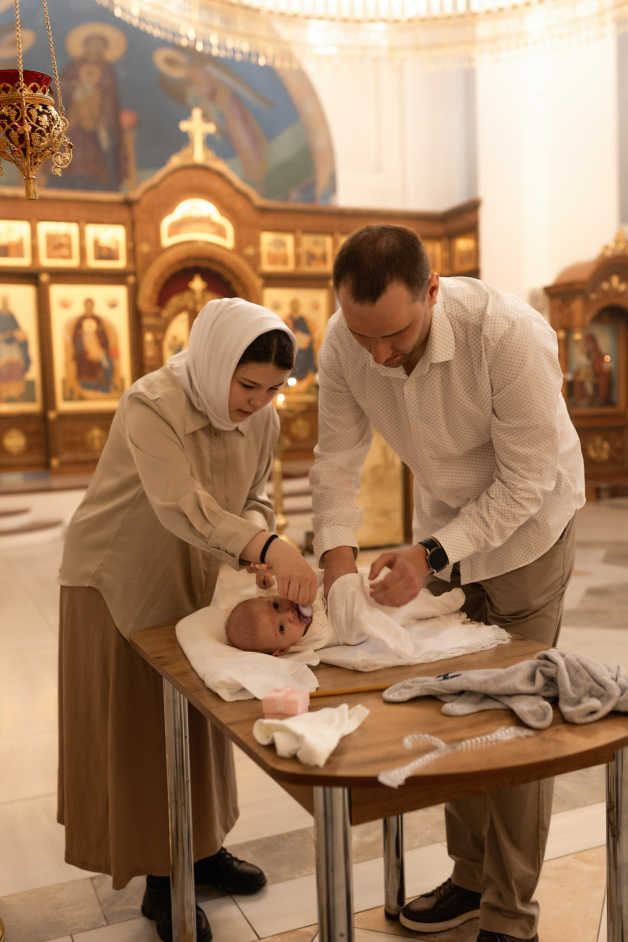 Таинство крещения Алисы. Фотограф в Железнодорожном и Балашихе