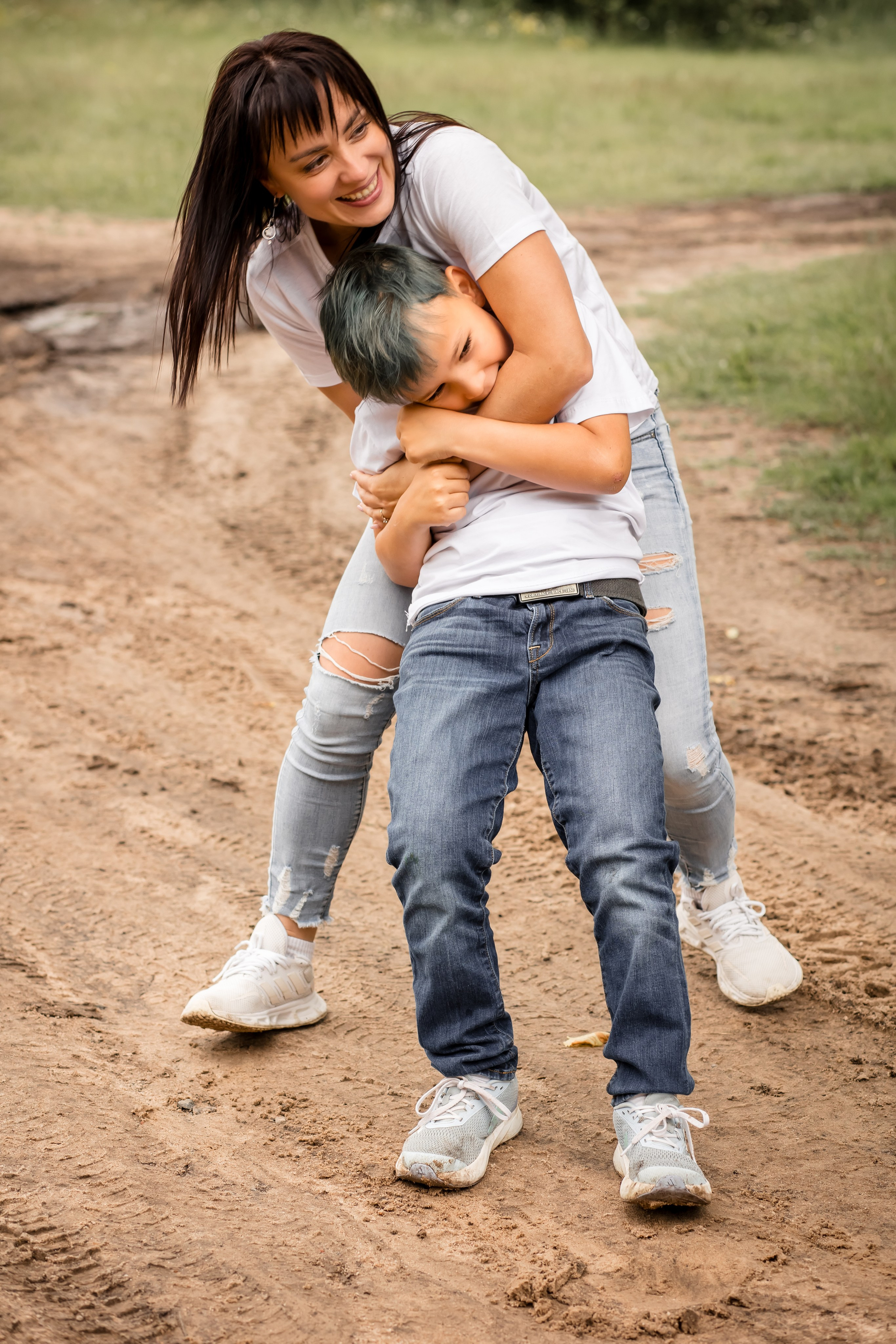 Катя с детками