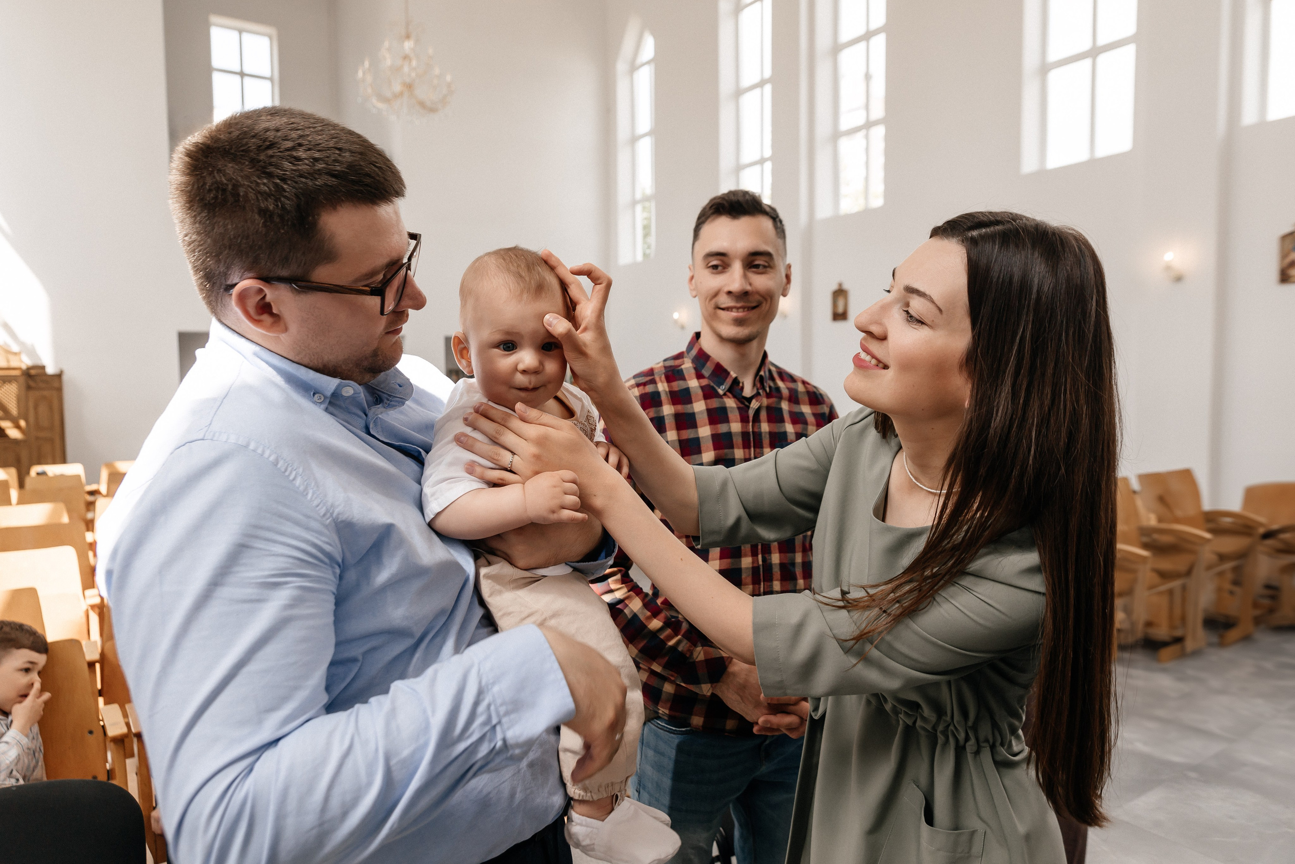 Крещение Назара. Семейный фотограф Минск Усова Ольга