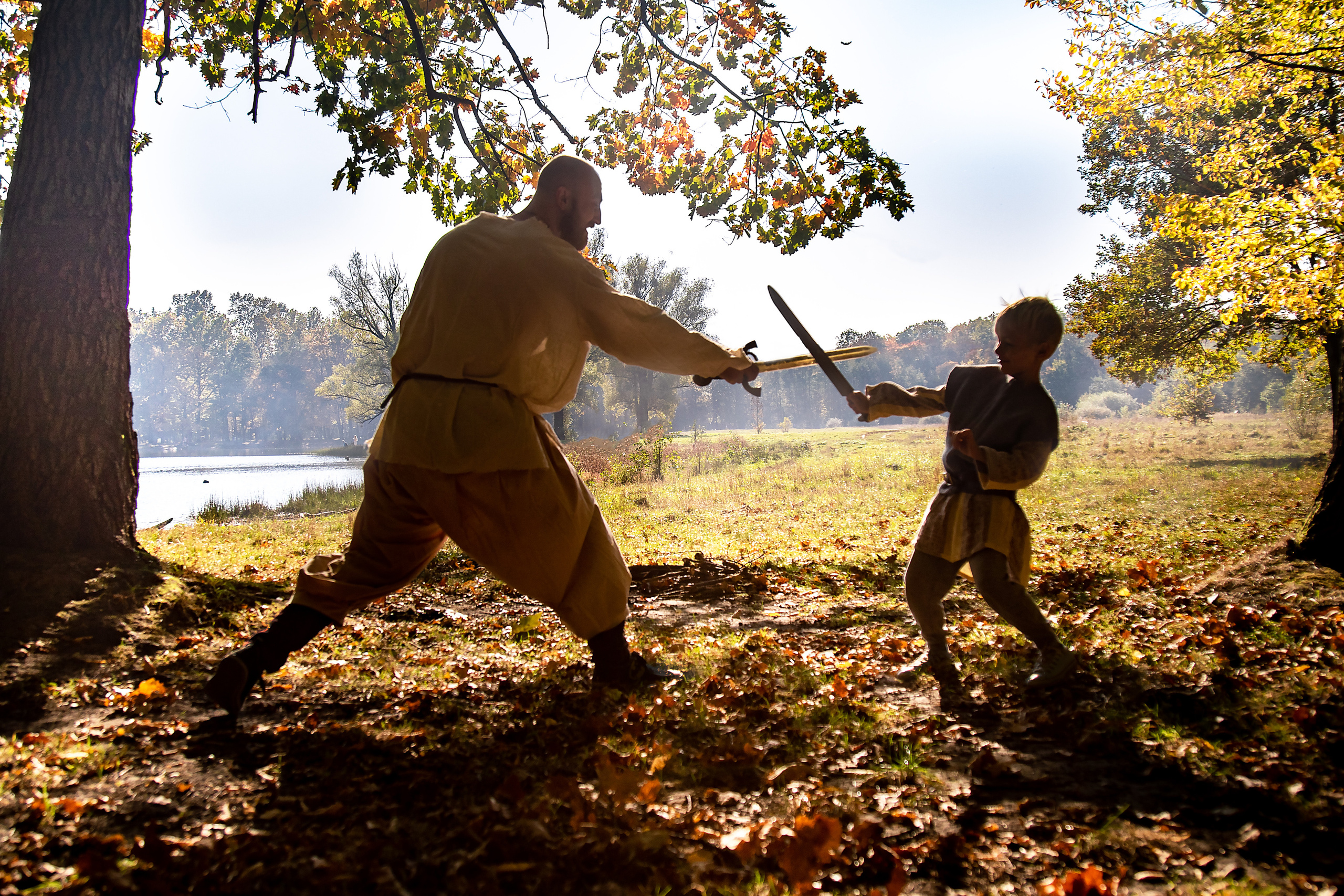 Тематическая семейная фотосессия в парке. Фотограф Зеленоградск Лиана Сопина