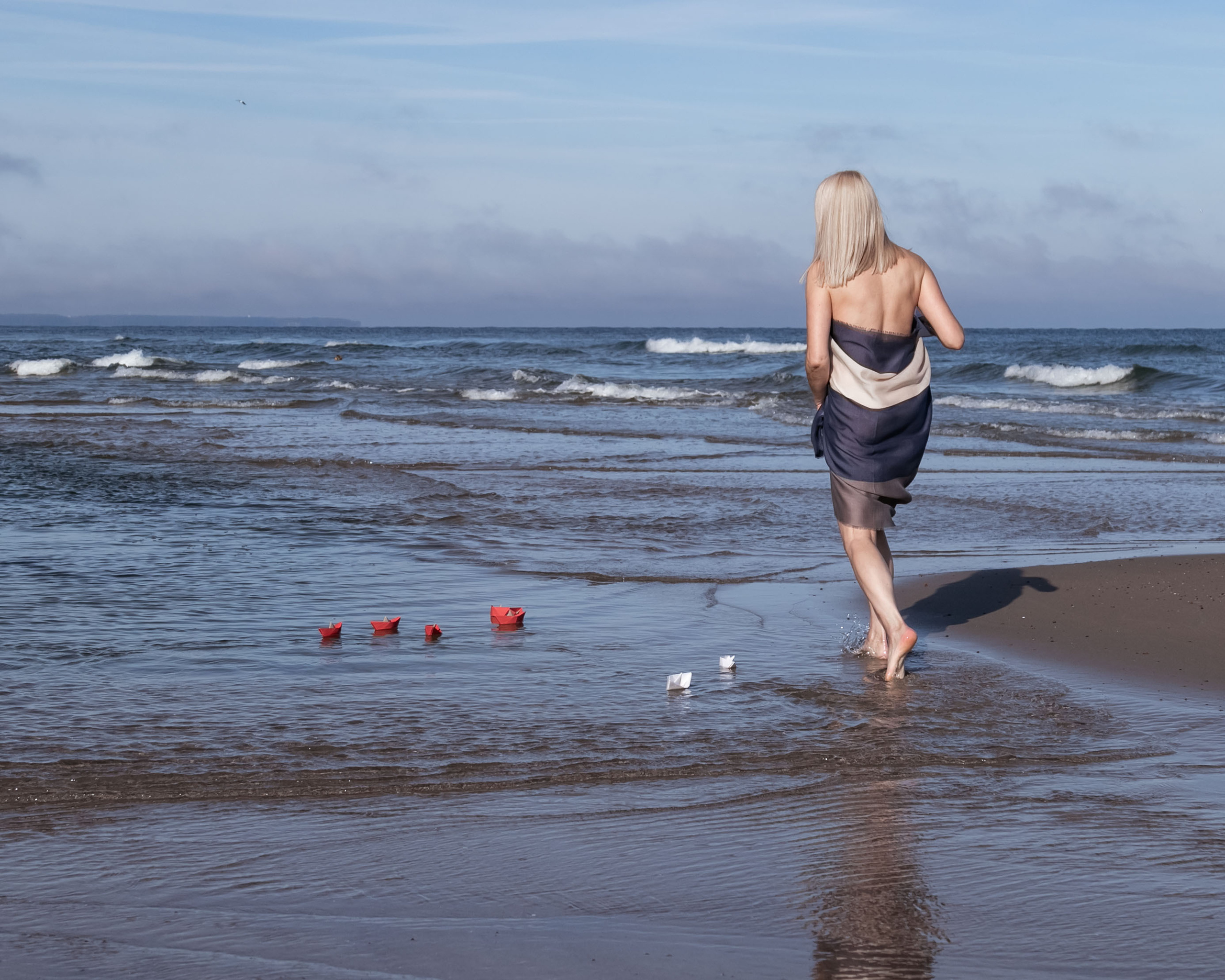 Фотосессия Елены на море. Фотограф Зеленоградск Лиана Сопина