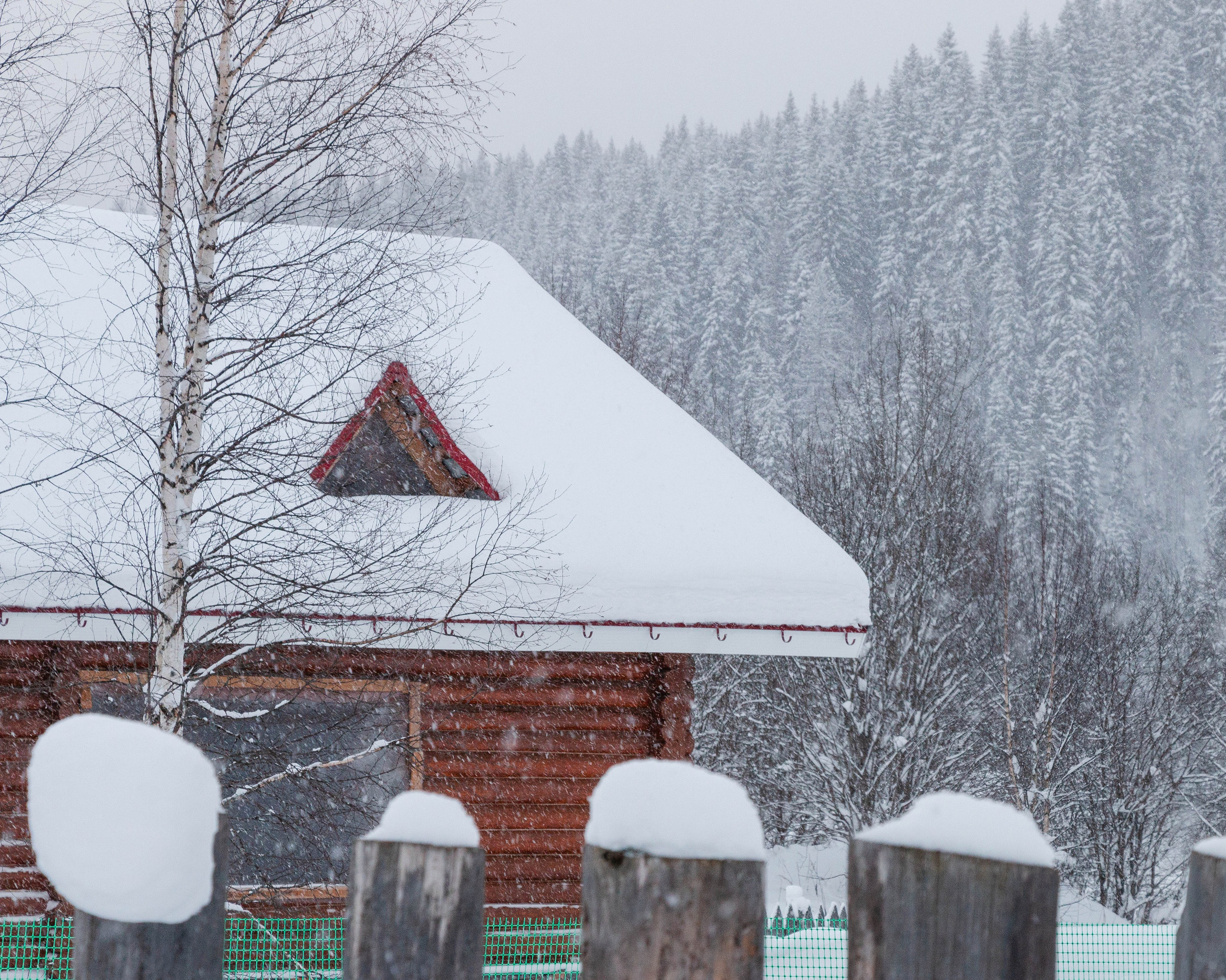 Посёлок Усьва. Зима