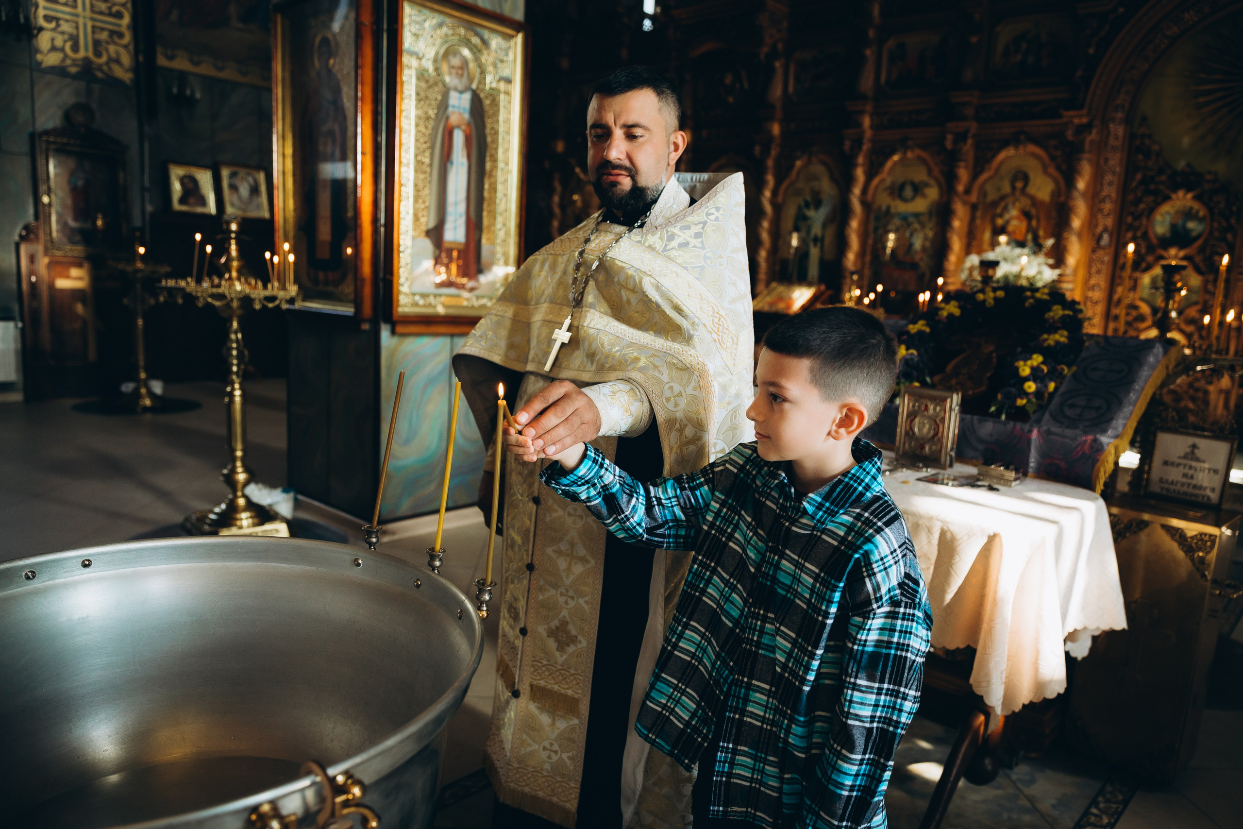 Таинство Крещения Ильи. Фотограф в Краснодаре Алла Потоцкая