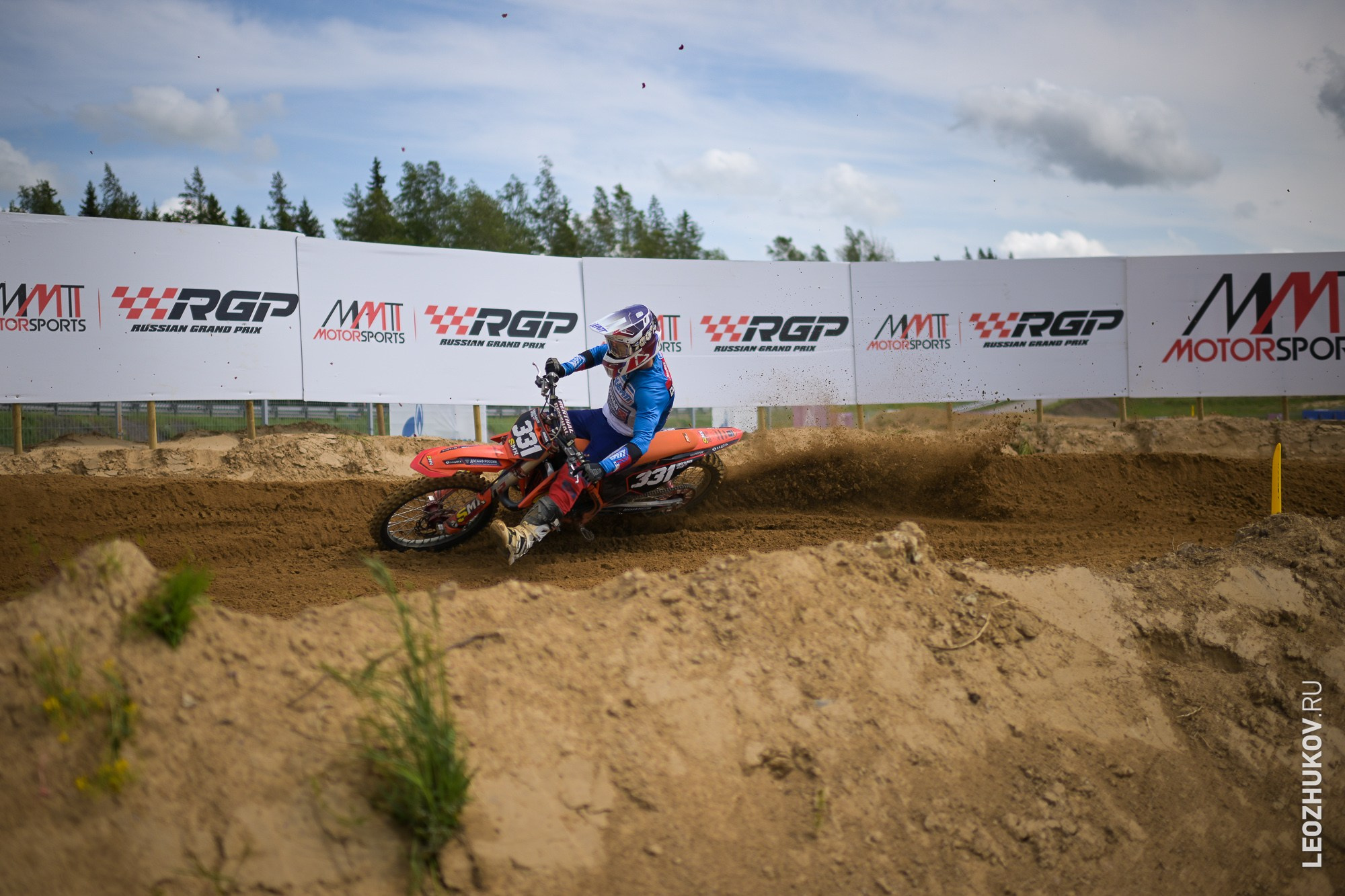 1 round of ММТ RGP russian motocross championships. Sports photographer Leonid Zhukov