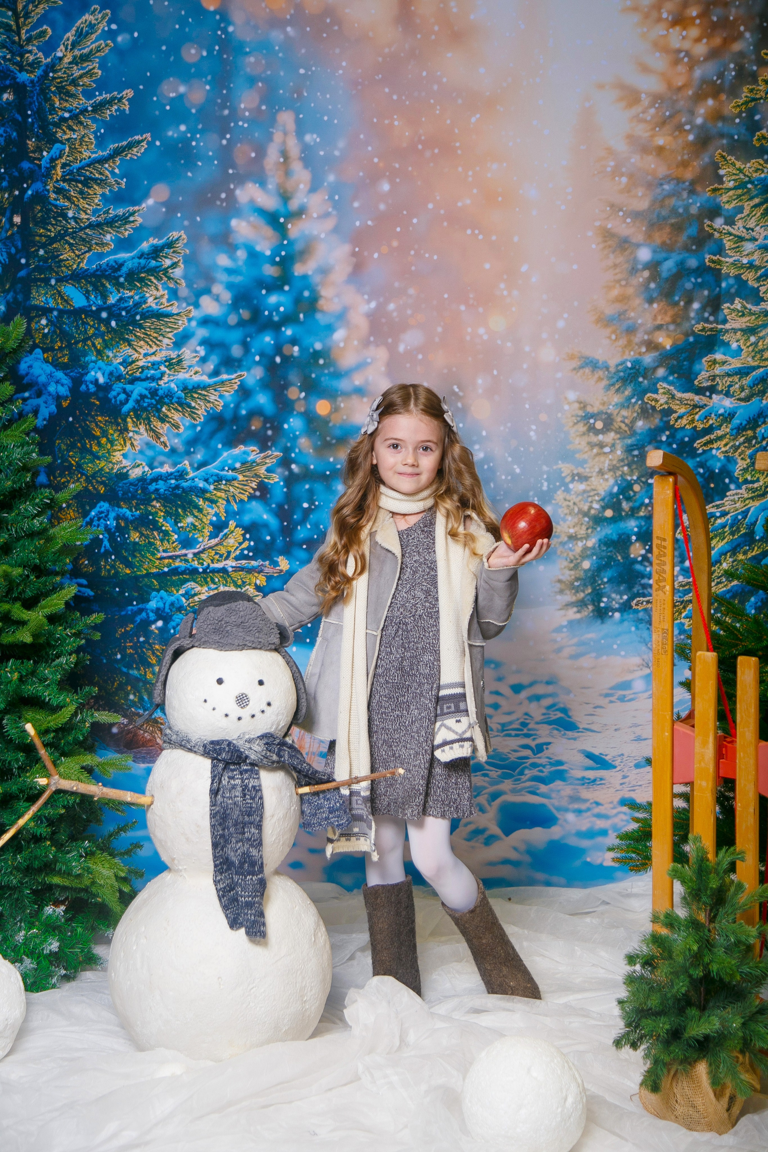 Зимний лес. Детская фотостудия Москва