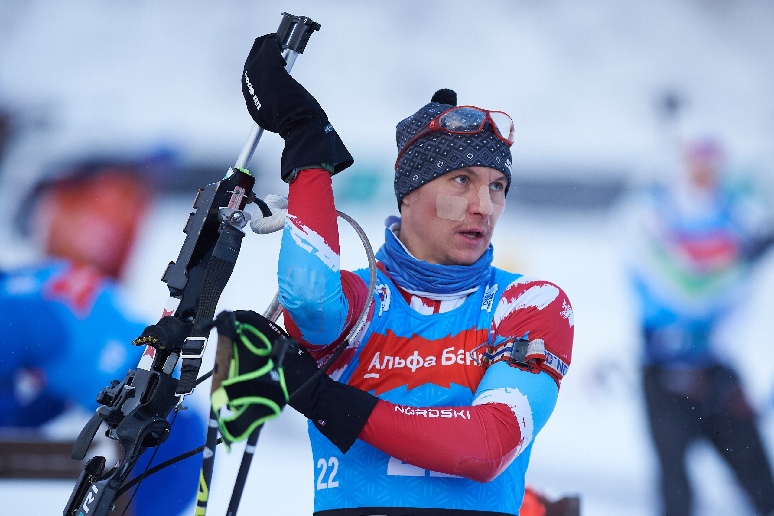 Биатлон. Чемпионат России — 2024/2025, 3-й этап, Ижевск. Спринт. Мужчины. Спортивный репортажный фотограф в Ижевске Сергей Мерзляков