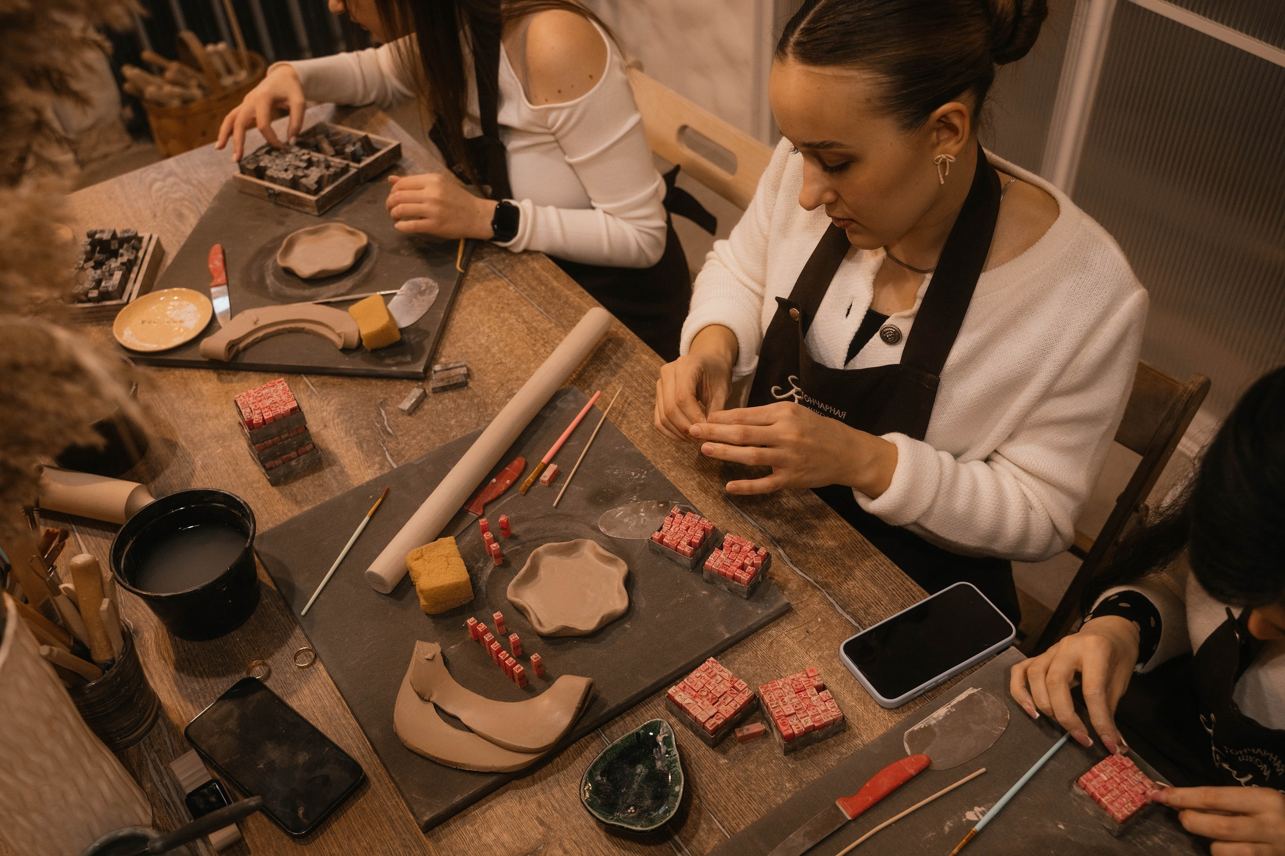 День рождения в гончарной мастерской. Свадебный, семейный фотограф в Рязани Лена Брант