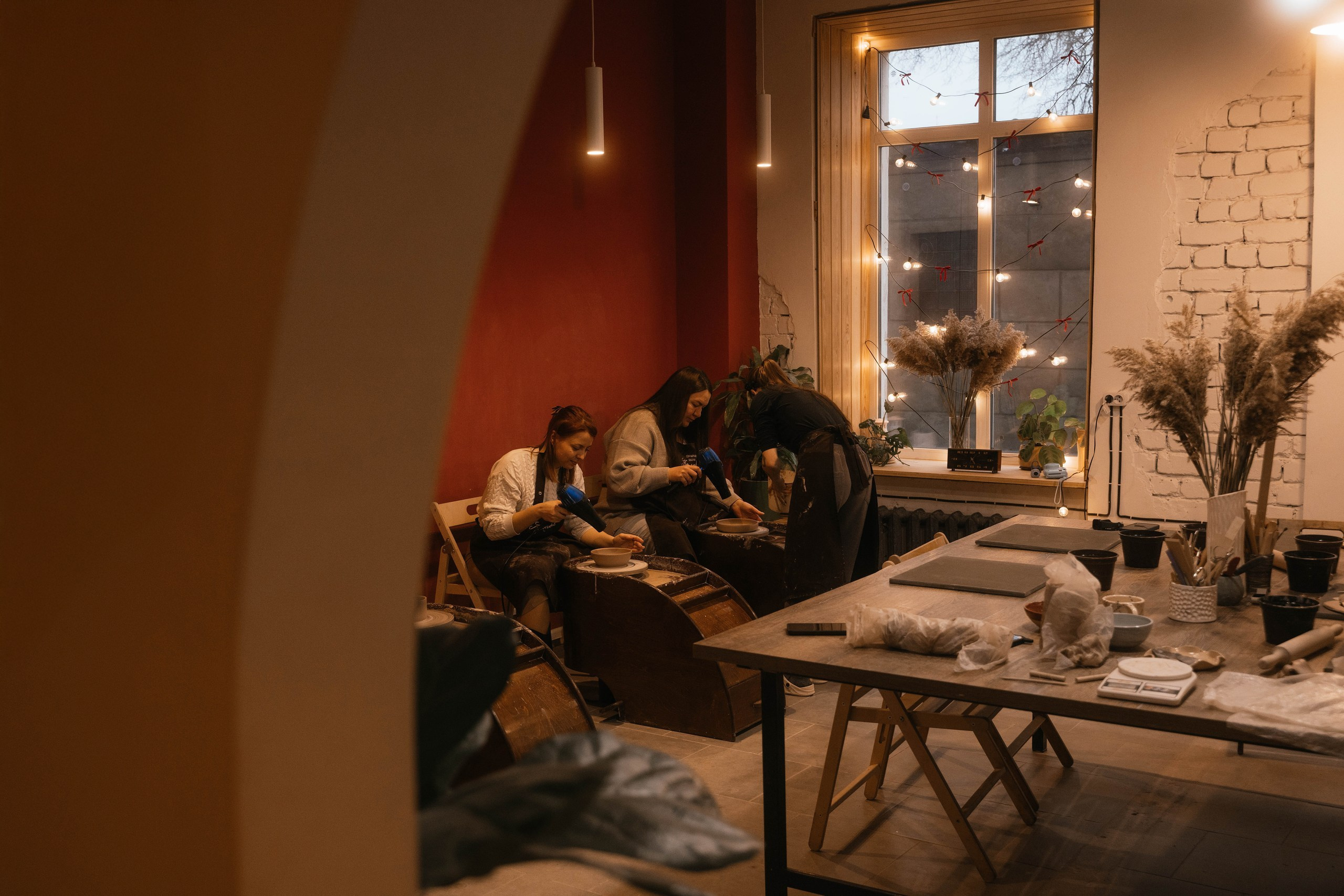 День рождения в гончарной мастерской. Свадебный, семейный фотограф в Рязани Лена Брант