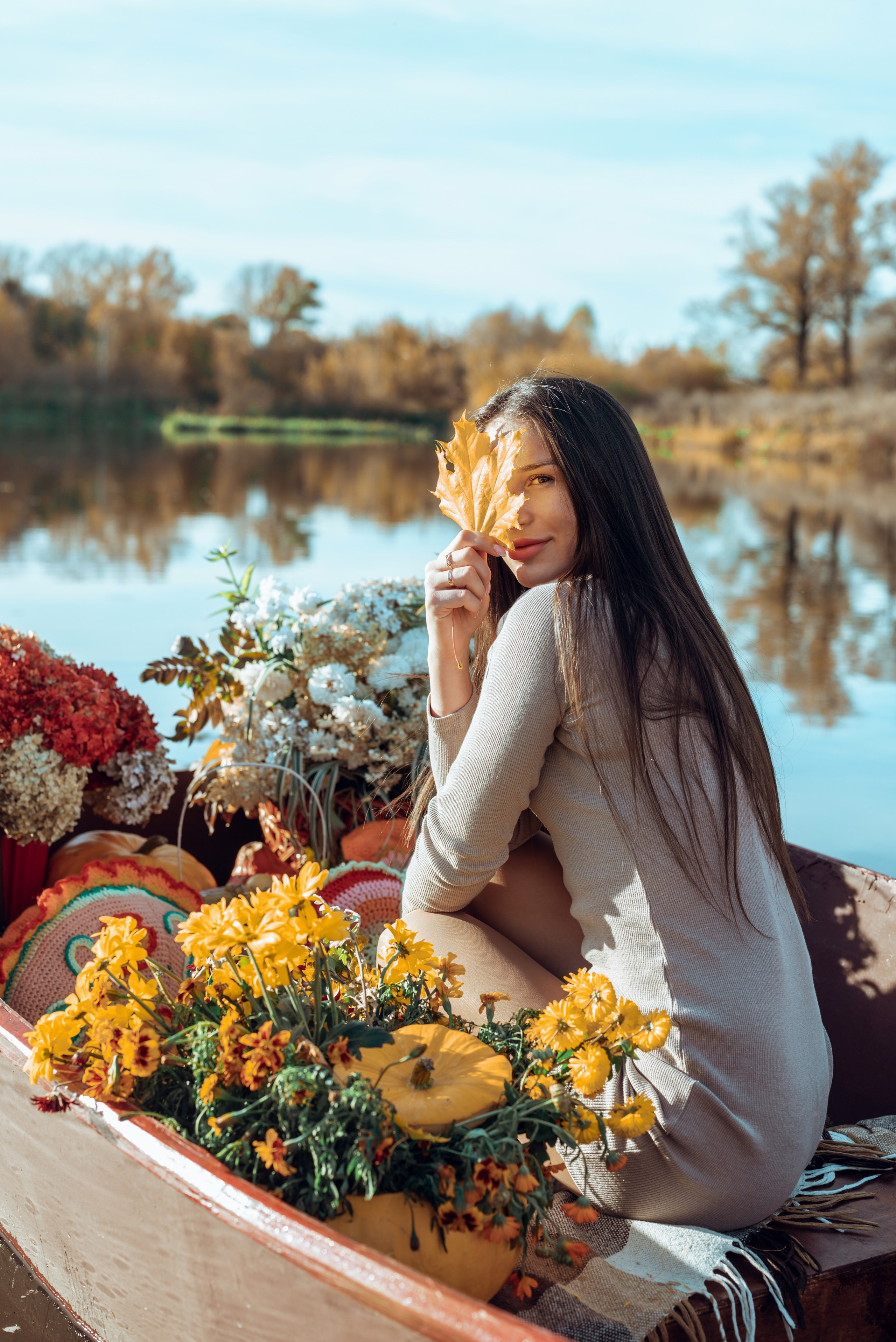 Фотопроект с осенней лодкой. Фотограф в городе Салават