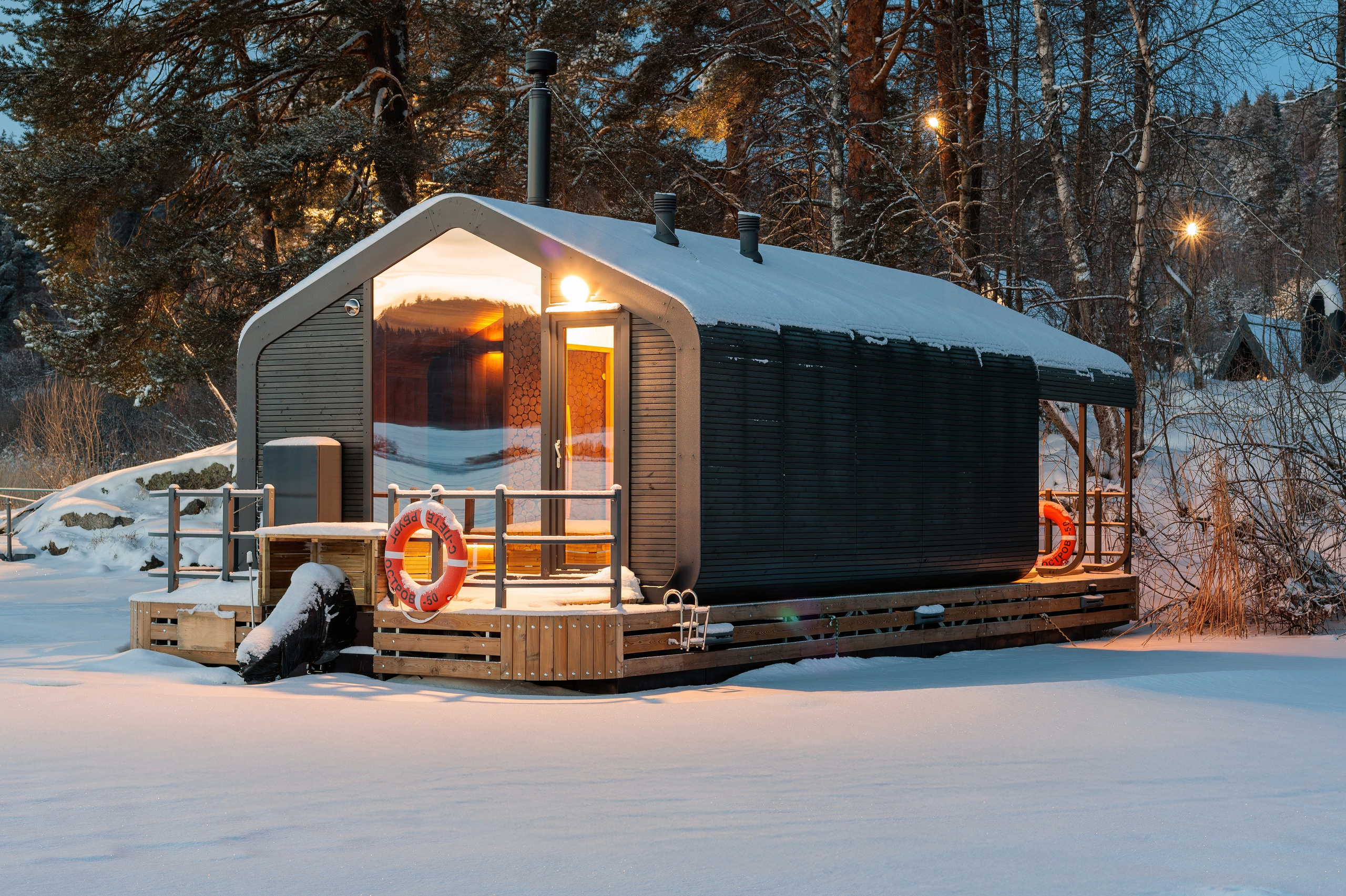 Баня на воде, Карелия