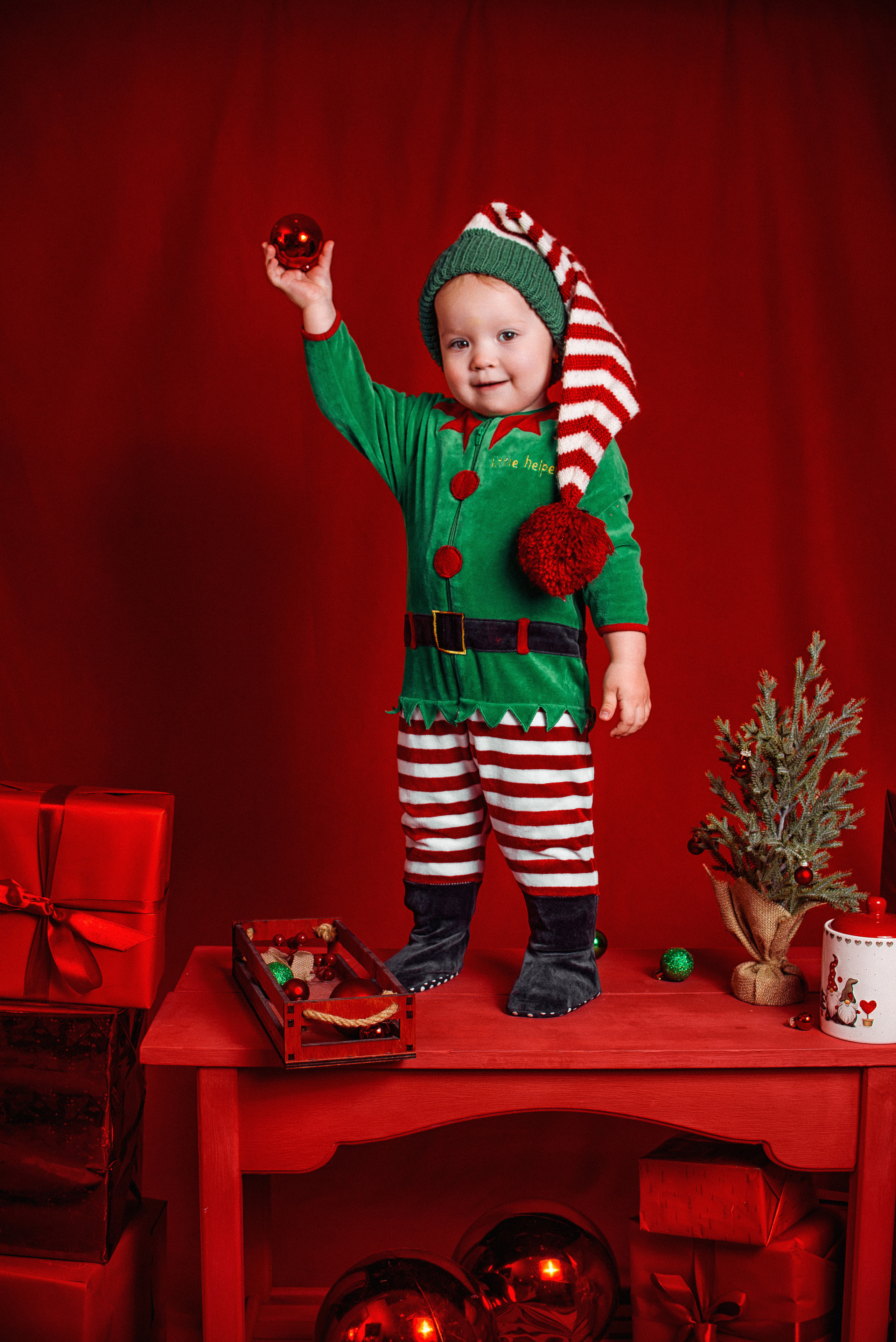 Новогодний детский фотопроект. Детский студийный фотограф Сочи