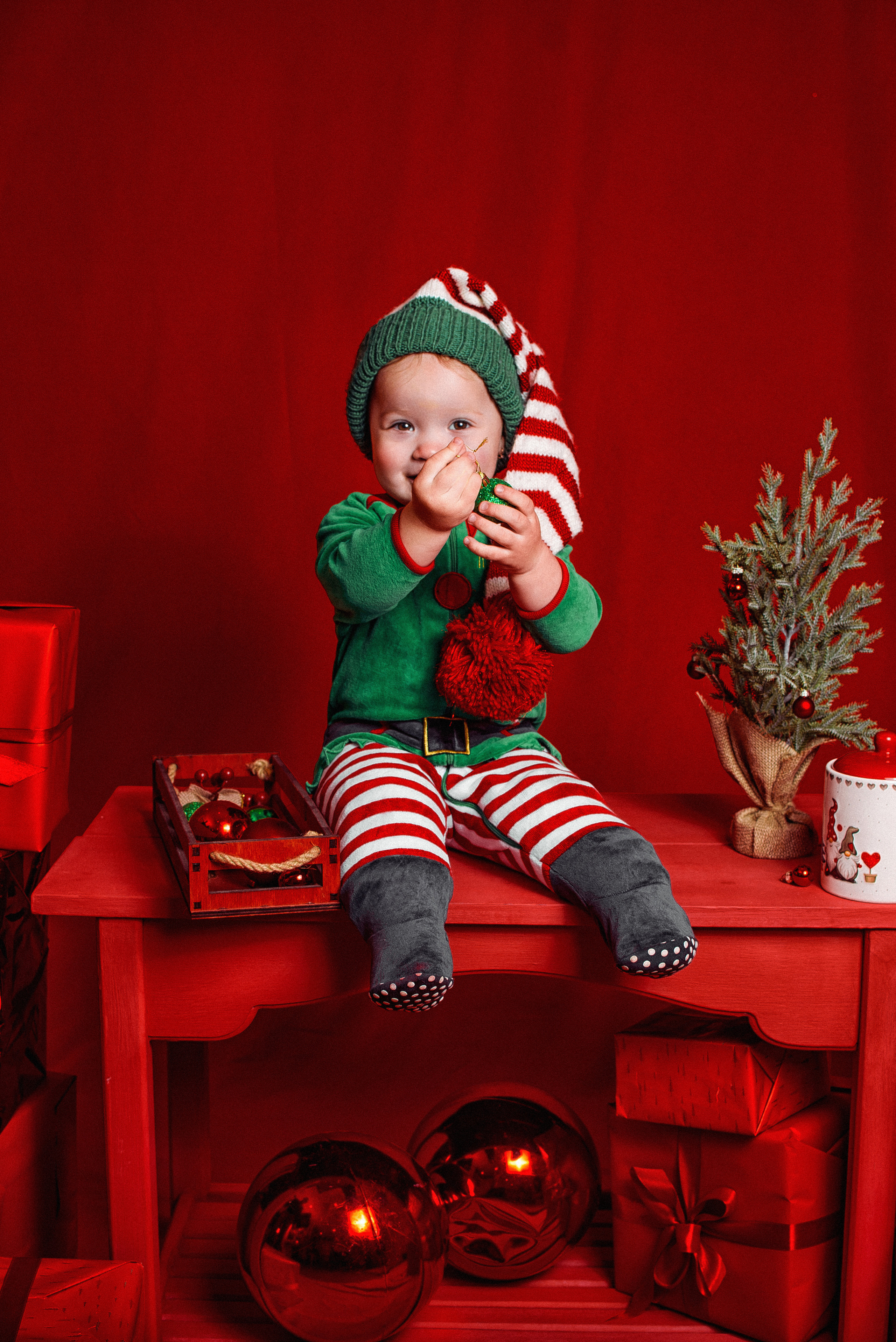 Новогодний детский фотопроект. Детский студийный фотограф Сочи