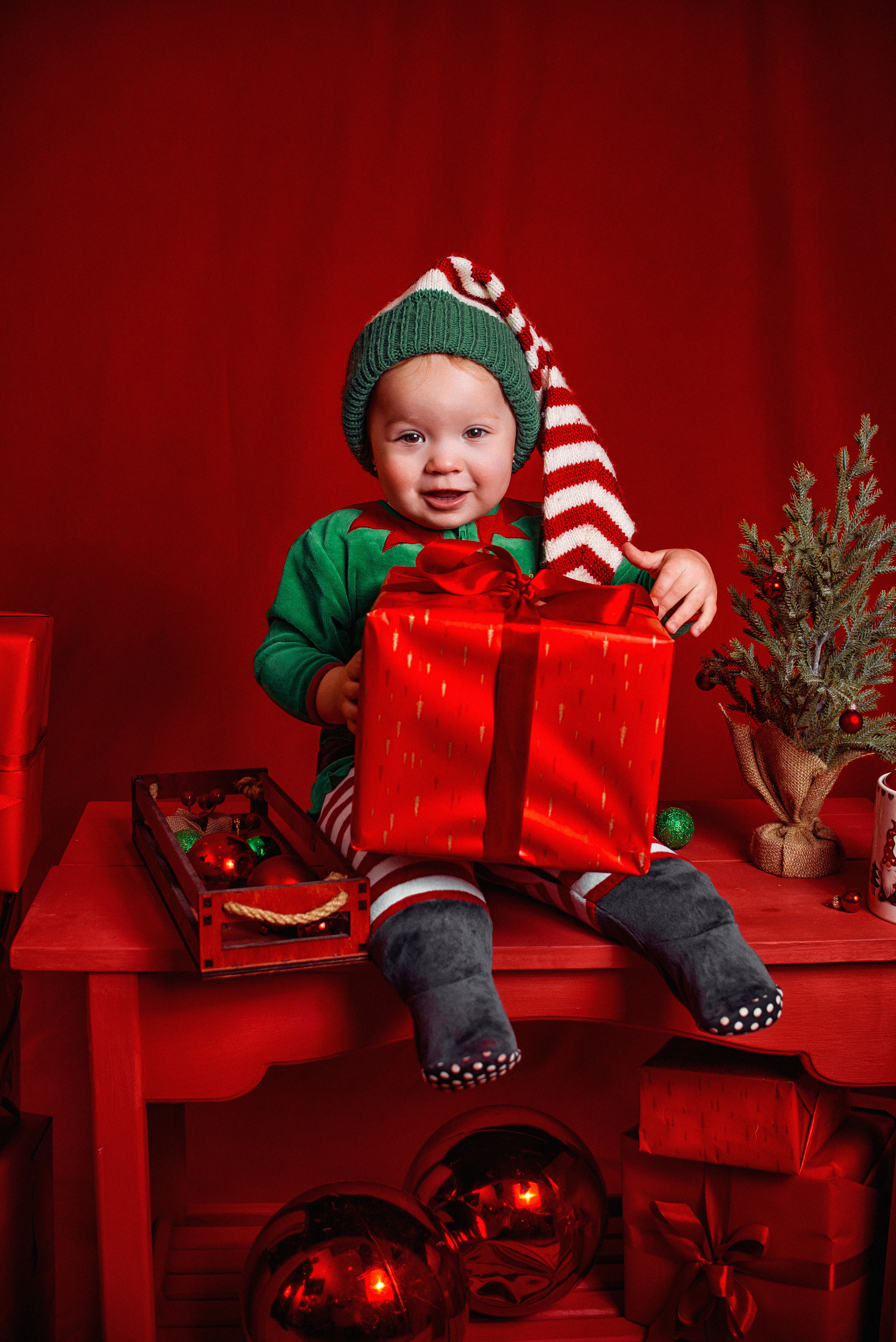 Новогодний детский фотопроект. Детский студийный фотограф Сочи